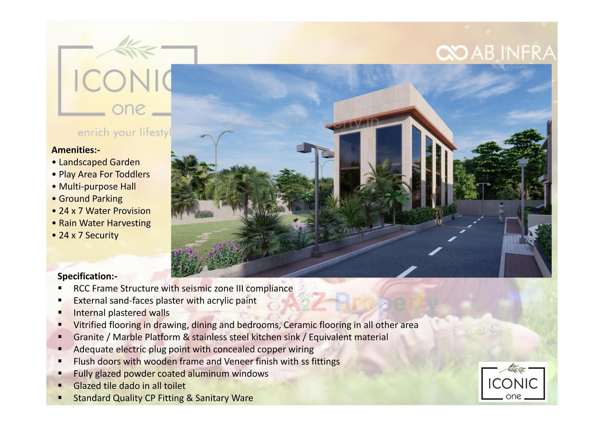 3D Elevation of real estate project Iconic One located at Viramgam, Ahmedabad, Gujarat