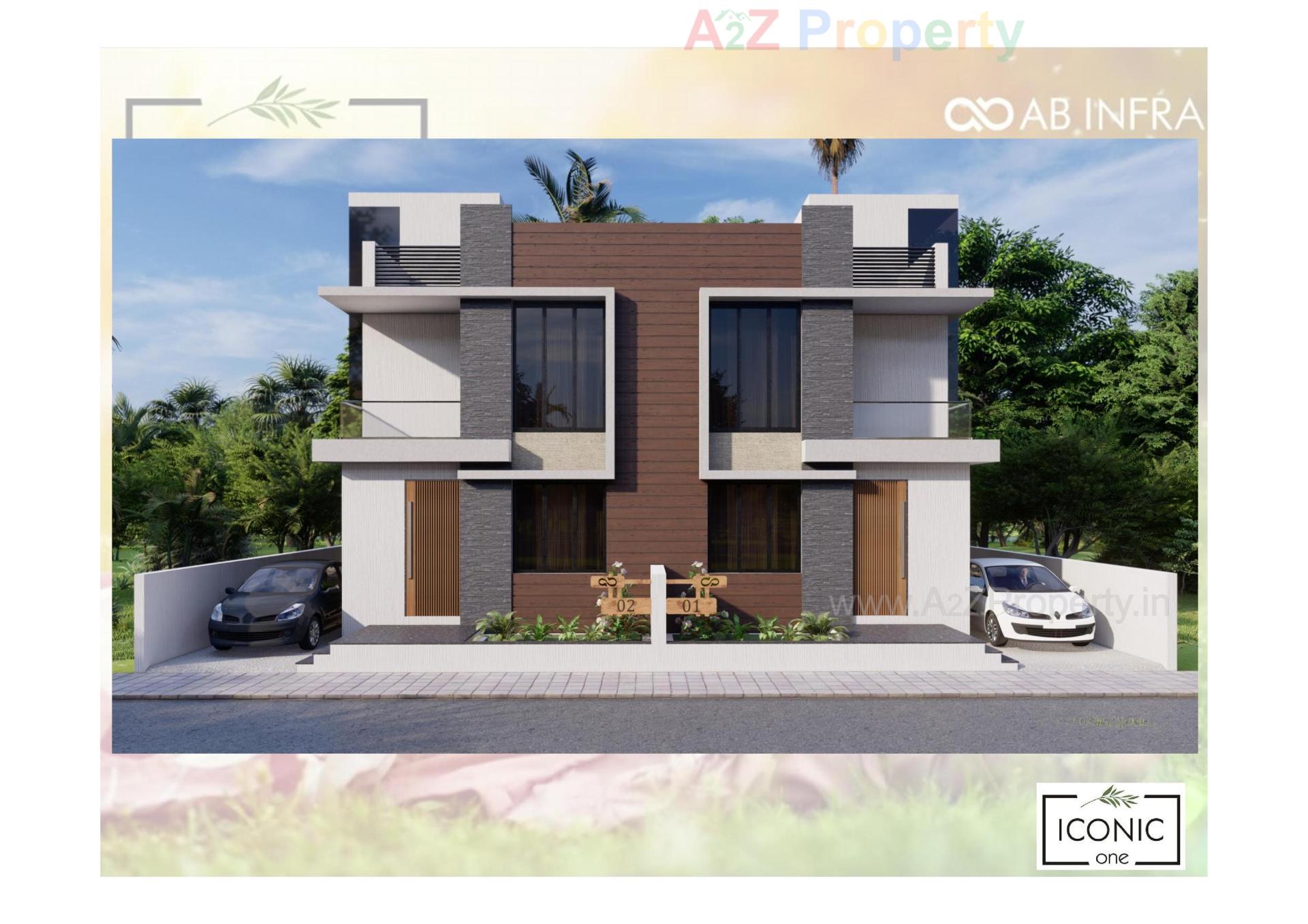3D Elevation of real estate project Iconic One located at Viramgam, Ahmedabad, Gujarat