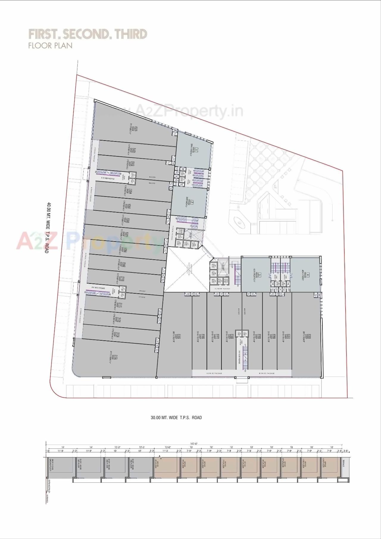 Layout of real estate project Iconic Shyamal located at Vejalpur, Ahmedabad, Gujarat