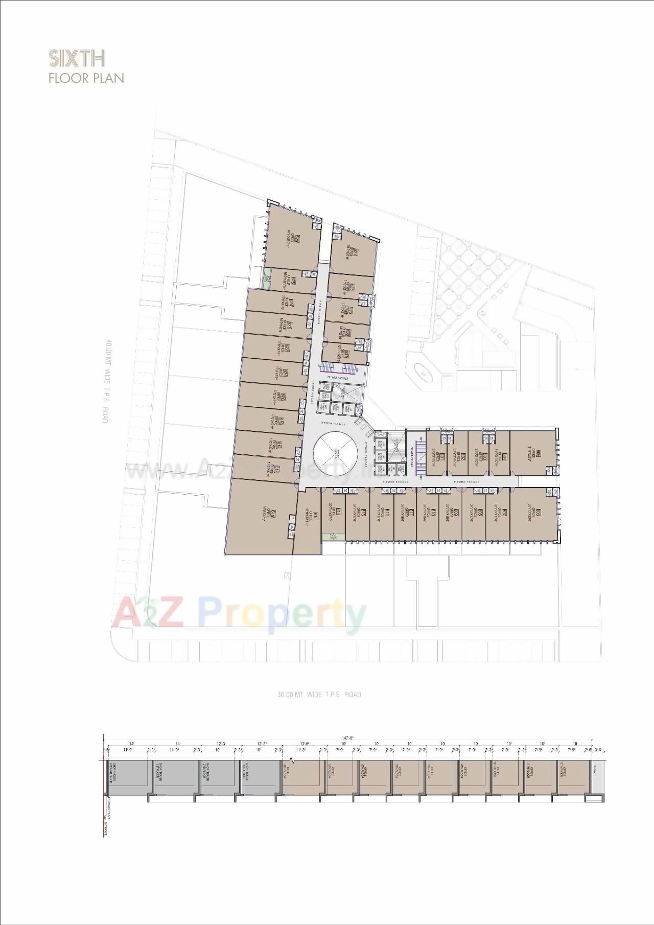 Layout of real estate project Iconic Shyamal located at Vejalpur, Ahmedabad, Gujarat