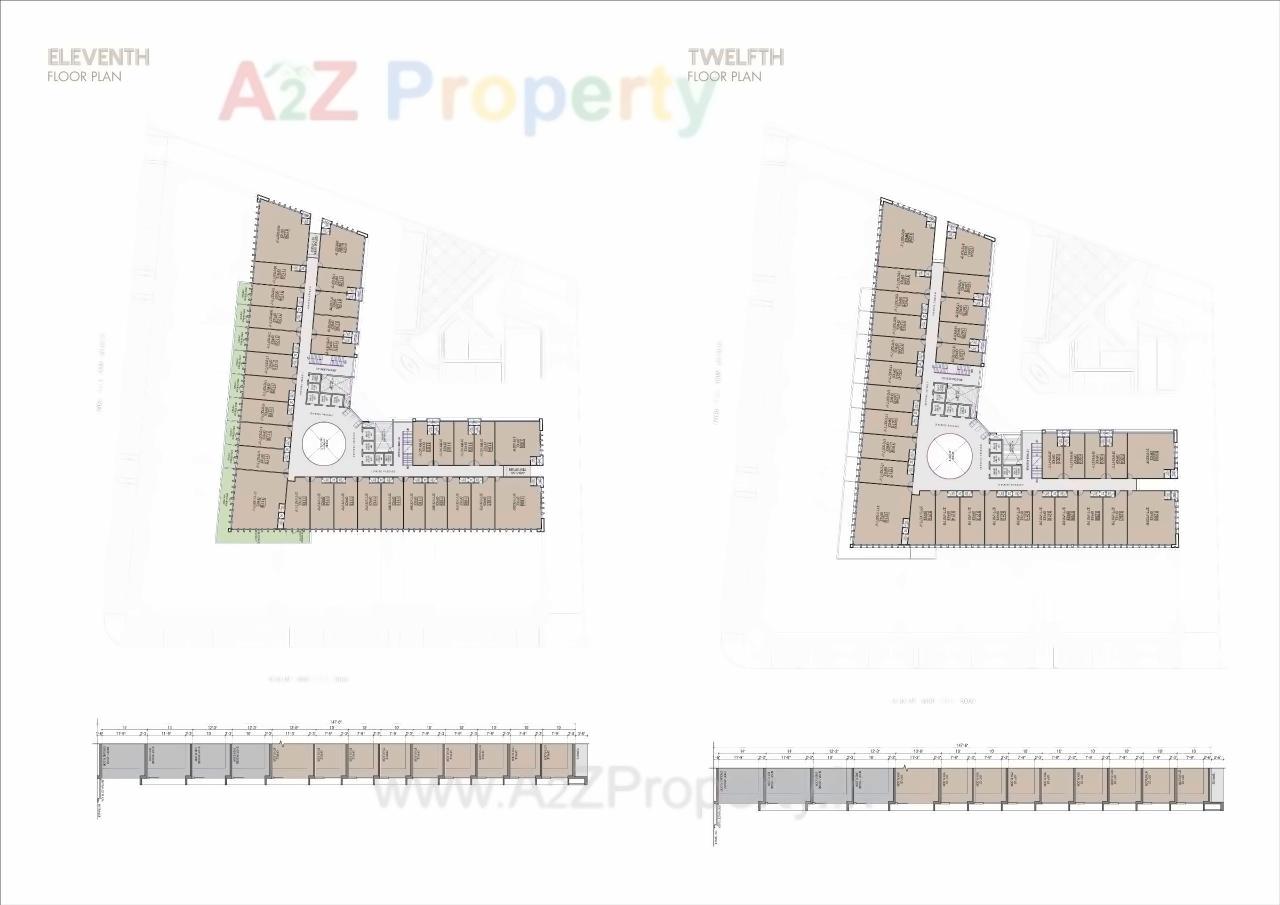 Layout of real estate project Iconic Shyamal located at Vejalpur, Ahmedabad, Gujarat