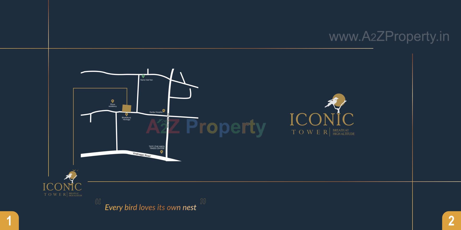  of real estate project Iconic Tower located at Nikol, Ahmedabad, Gujarat