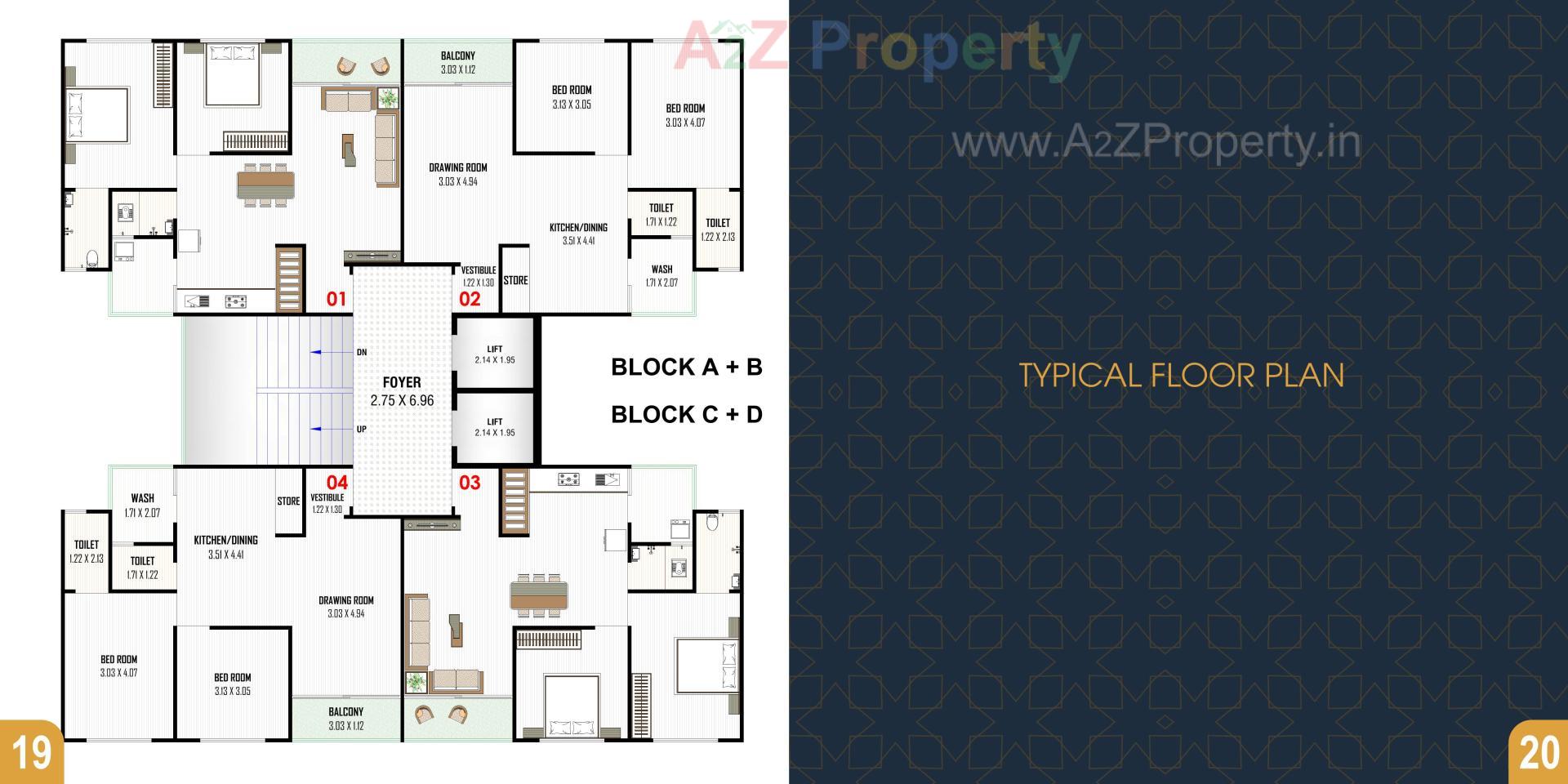 Layout of real estate project Iconic Tower located at Nikol, Ahmedabad, Gujarat
