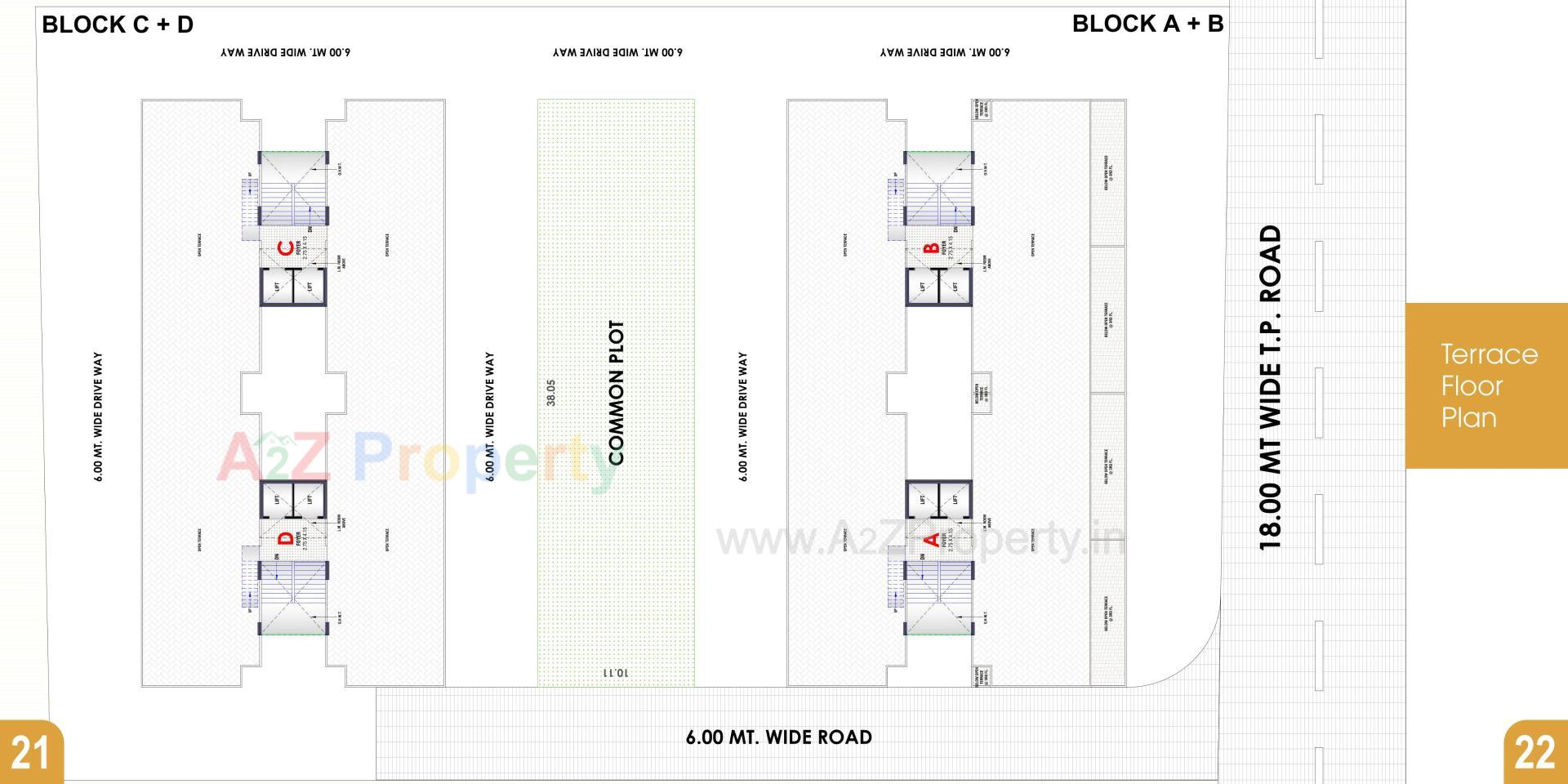 Layout of real estate project Iconic Tower located at Nikol, Ahmedabad, Gujarat