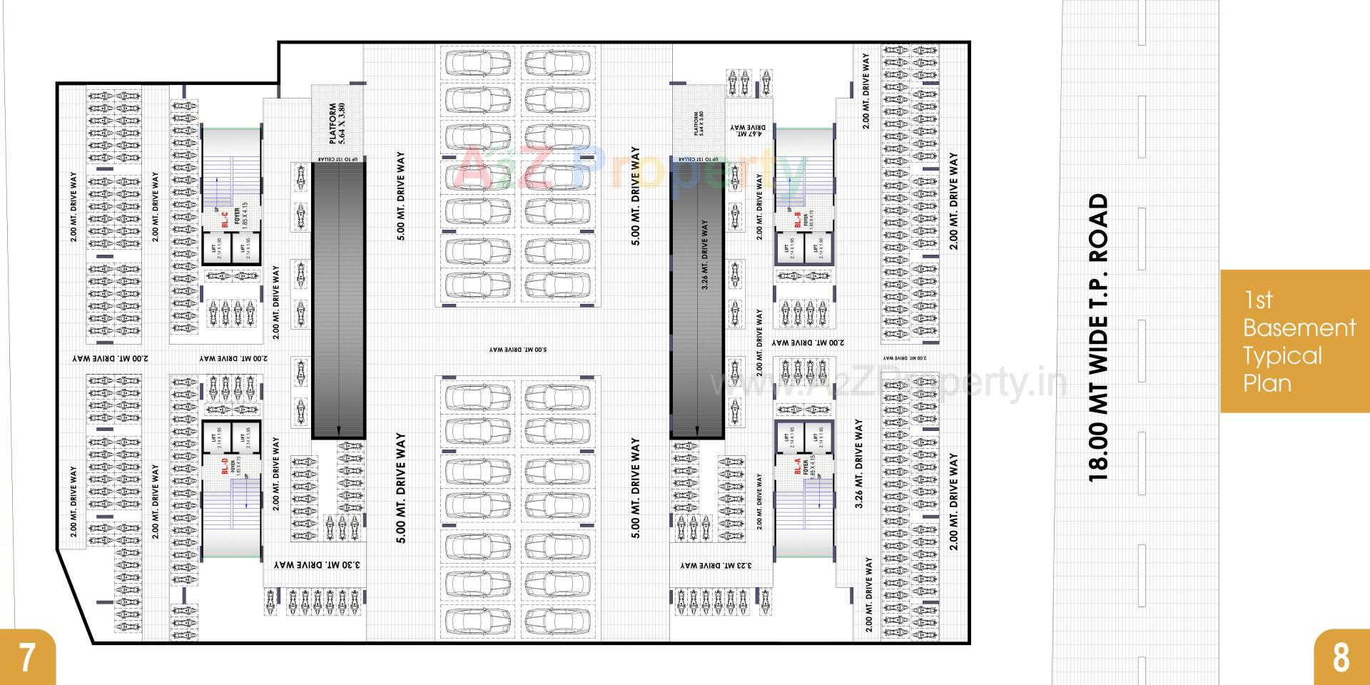 Layout of real estate project Iconic Tower located at Nikol, Ahmedabad, Gujarat