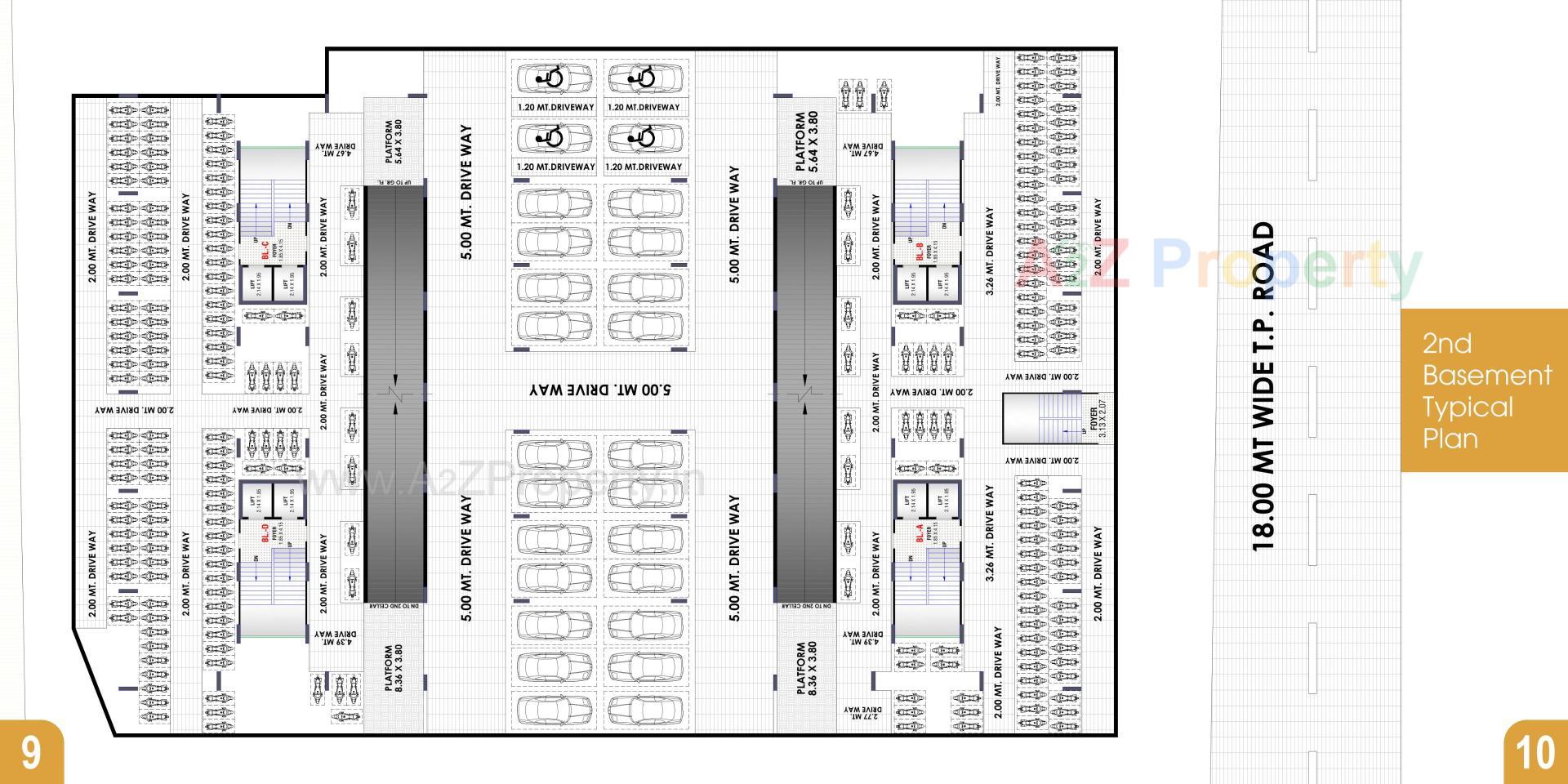 Layout of real estate project Iconic Tower located at Nikol, Ahmedabad, Gujarat