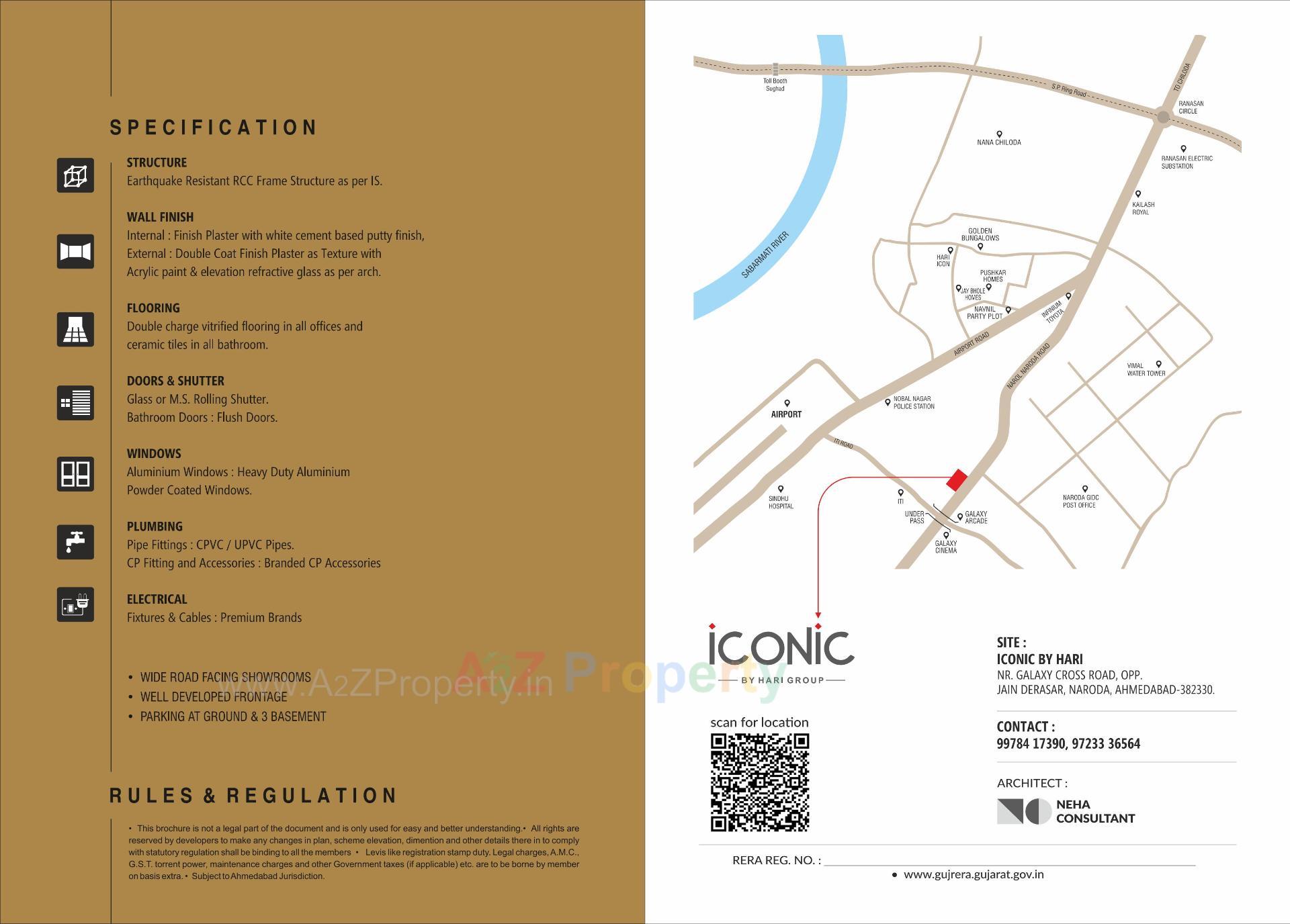  of real estate project Iconic located at Naroda, Ahmedabad, Gujarat