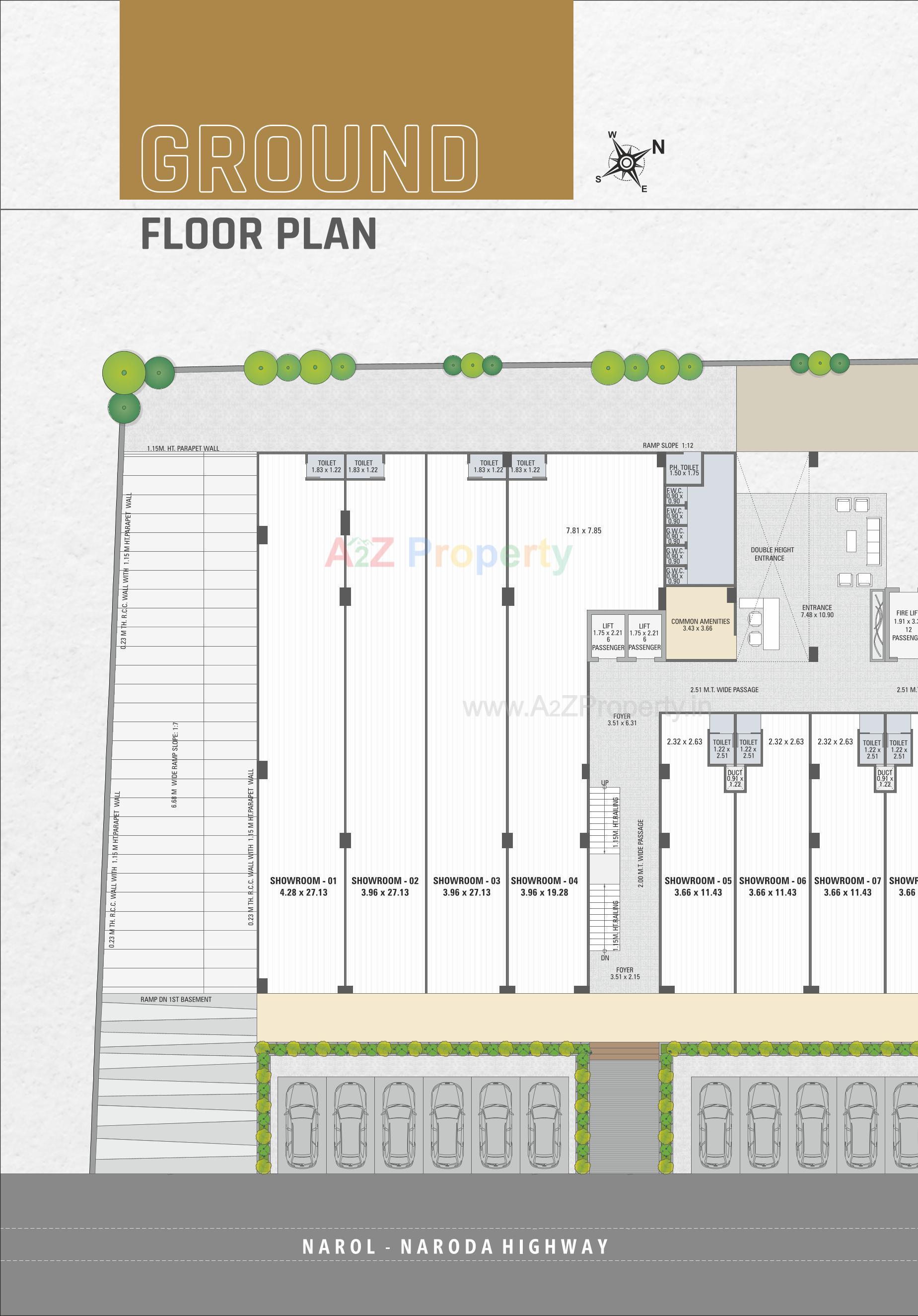 Layout of real estate project Iconic located at Naroda, Ahmedabad, Gujarat