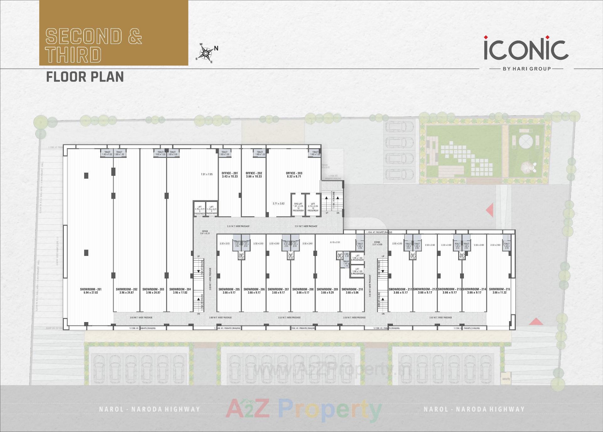 Layout of real estate project Iconic located at Naroda, Ahmedabad, Gujarat