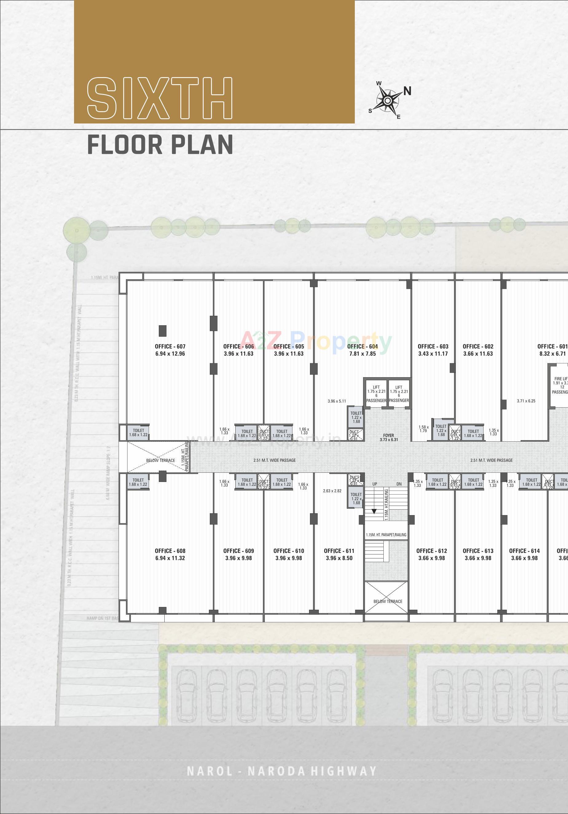 Layout of real estate project Iconic located at Naroda, Ahmedabad, Gujarat
