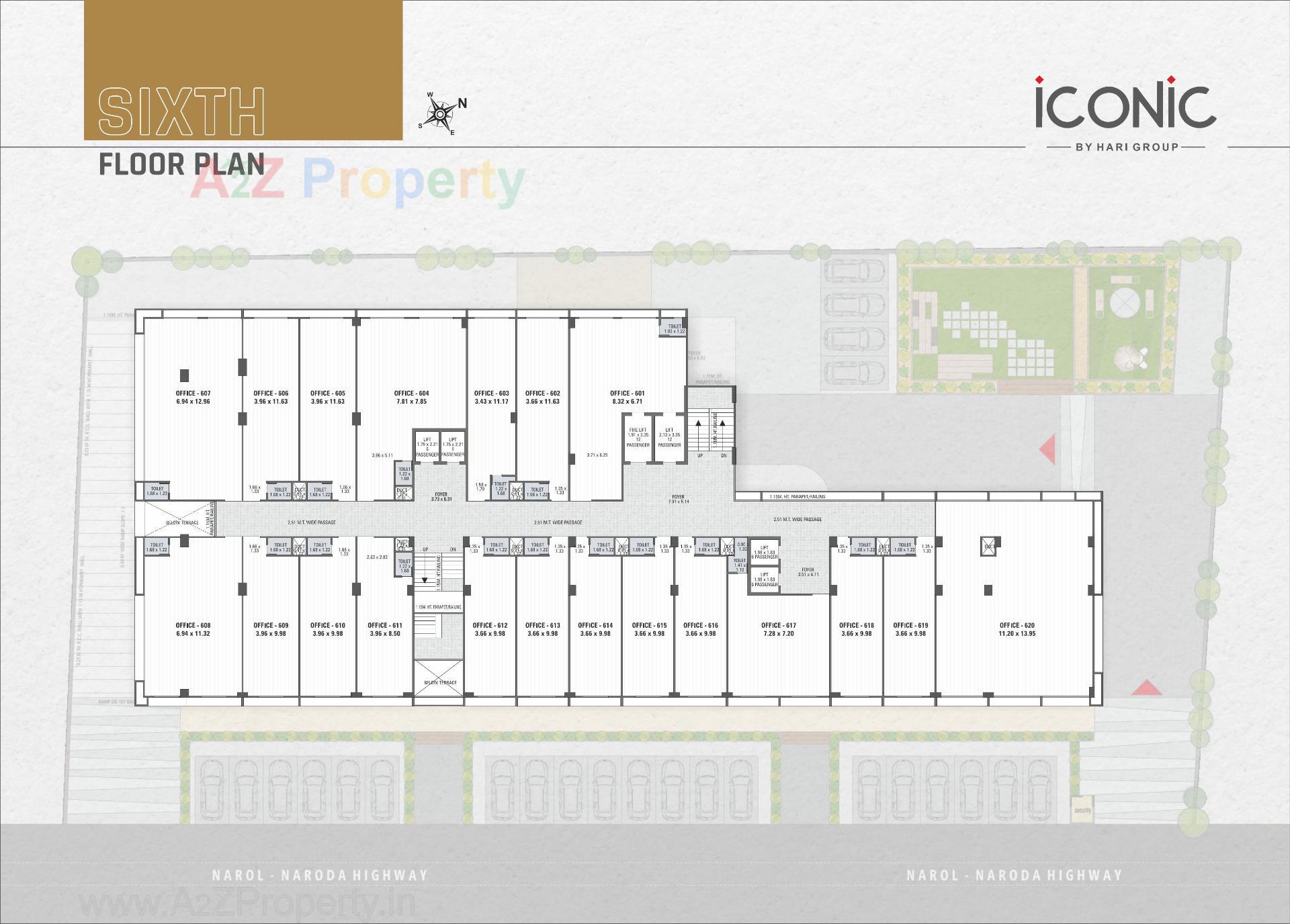 Layout of real estate project Iconic located at Naroda, Ahmedabad, Gujarat
