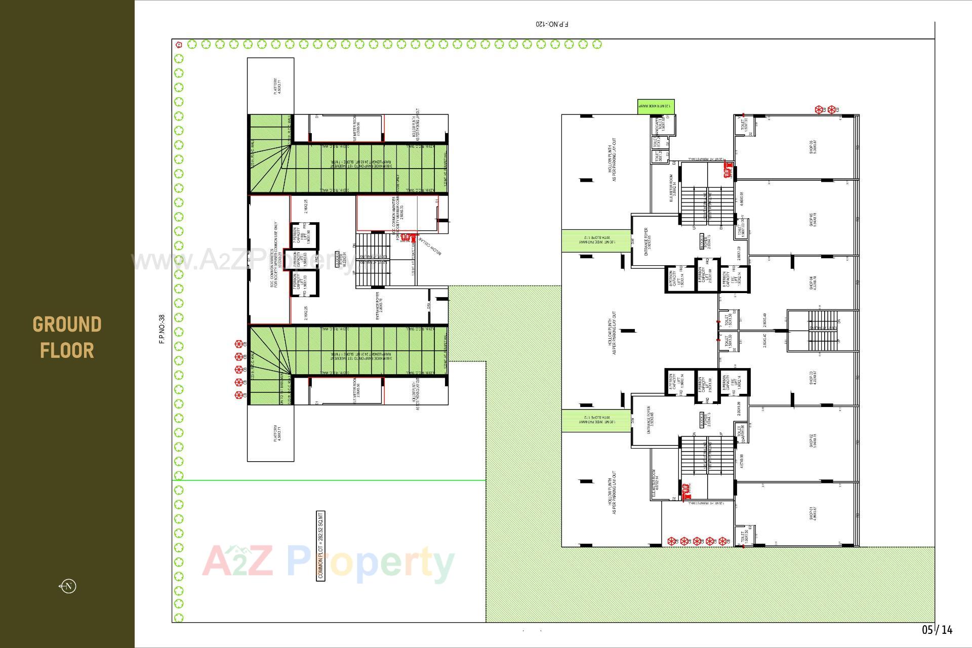 Layout of real estate project Ideal Imbert located at Chharodi, Ahmedabad, Gujarat