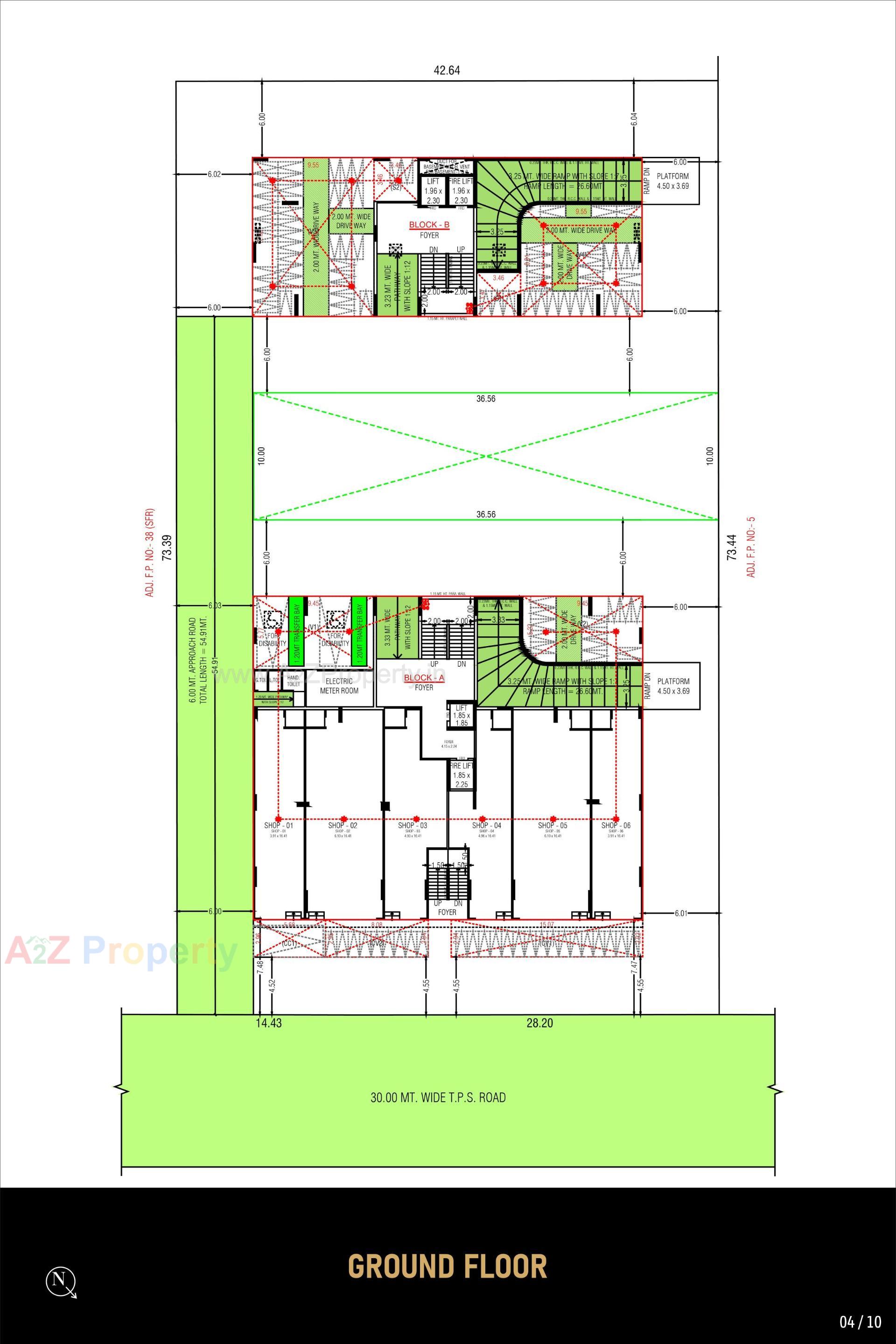 Layout of real estate project Ideal Imprint located at Jagatpur, Ahmedabad, Gujarat