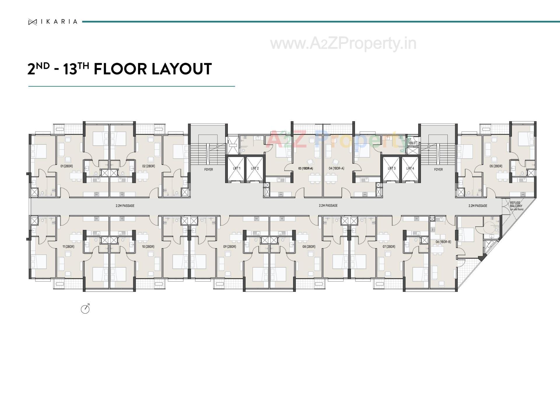 Layout of real estate project Ikaria located at Ahmedabad, Ahmedabad, Gujarat