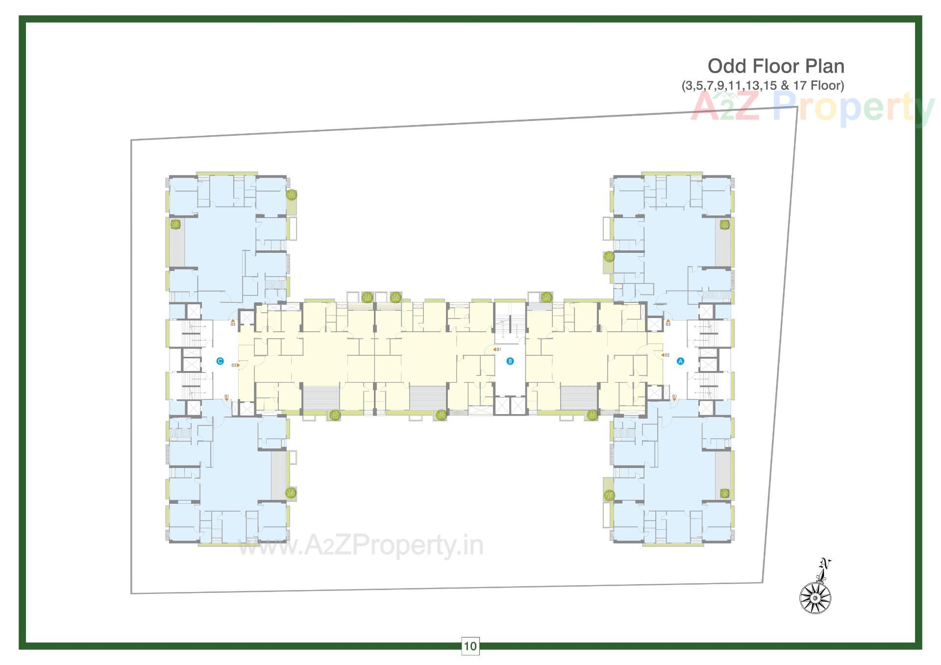 Layout of real estate project Ikebana located at Bodakdev, Ahmedabad, Gujarat