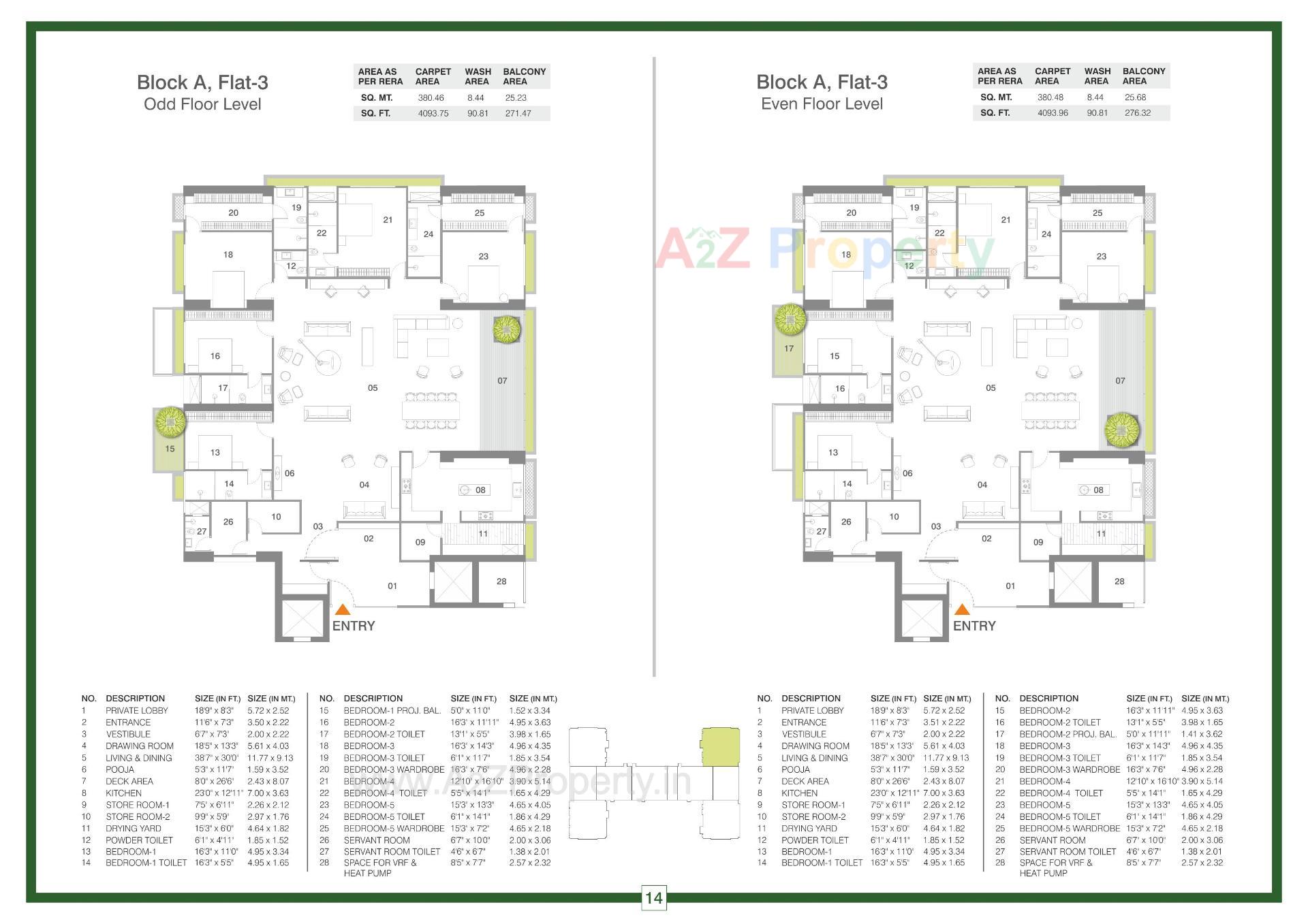 Layout of real estate project Ikebana located at Bodakdev, Ahmedabad, Gujarat