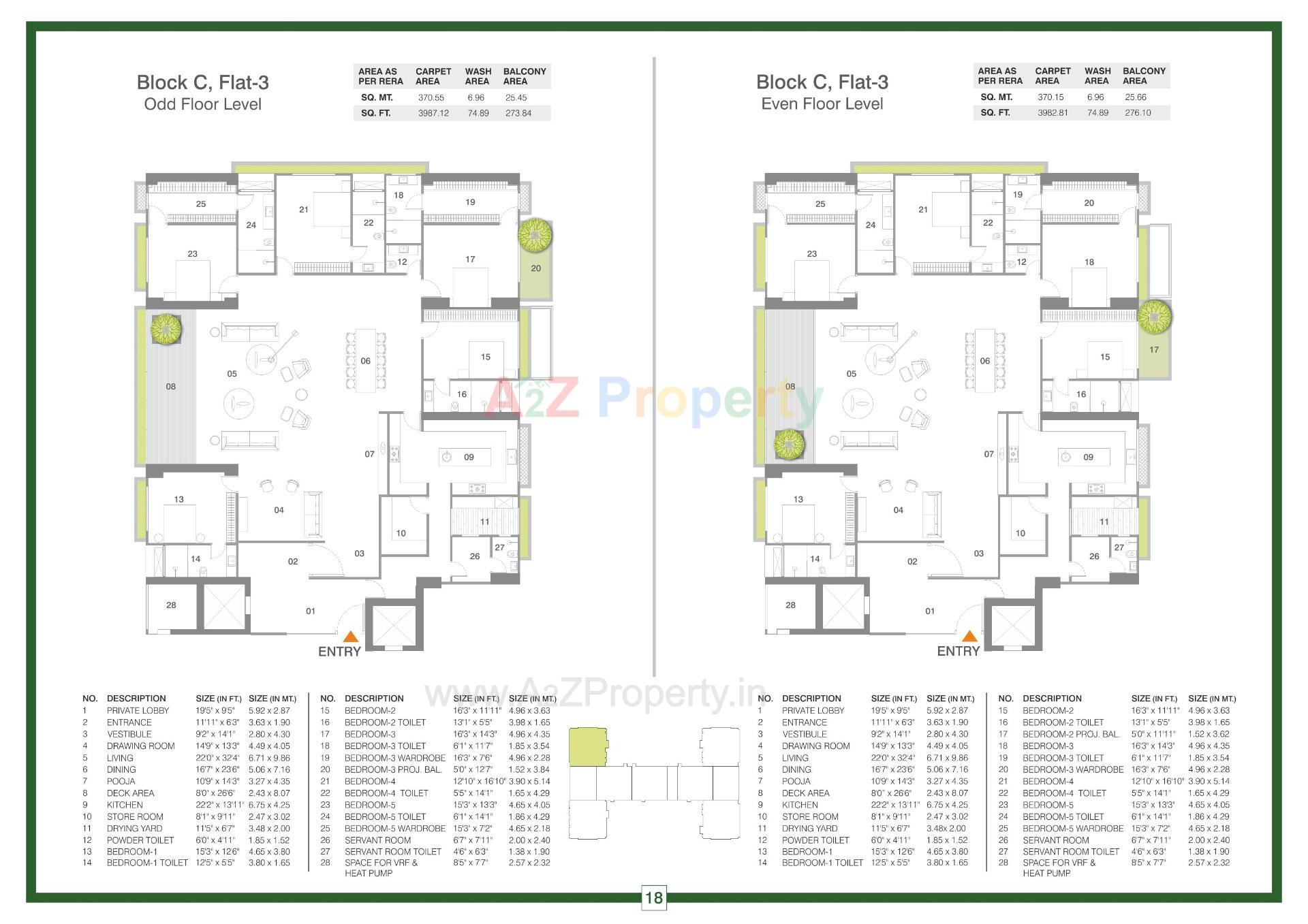 Layout of real estate project Ikebana located at Bodakdev, Ahmedabad, Gujarat