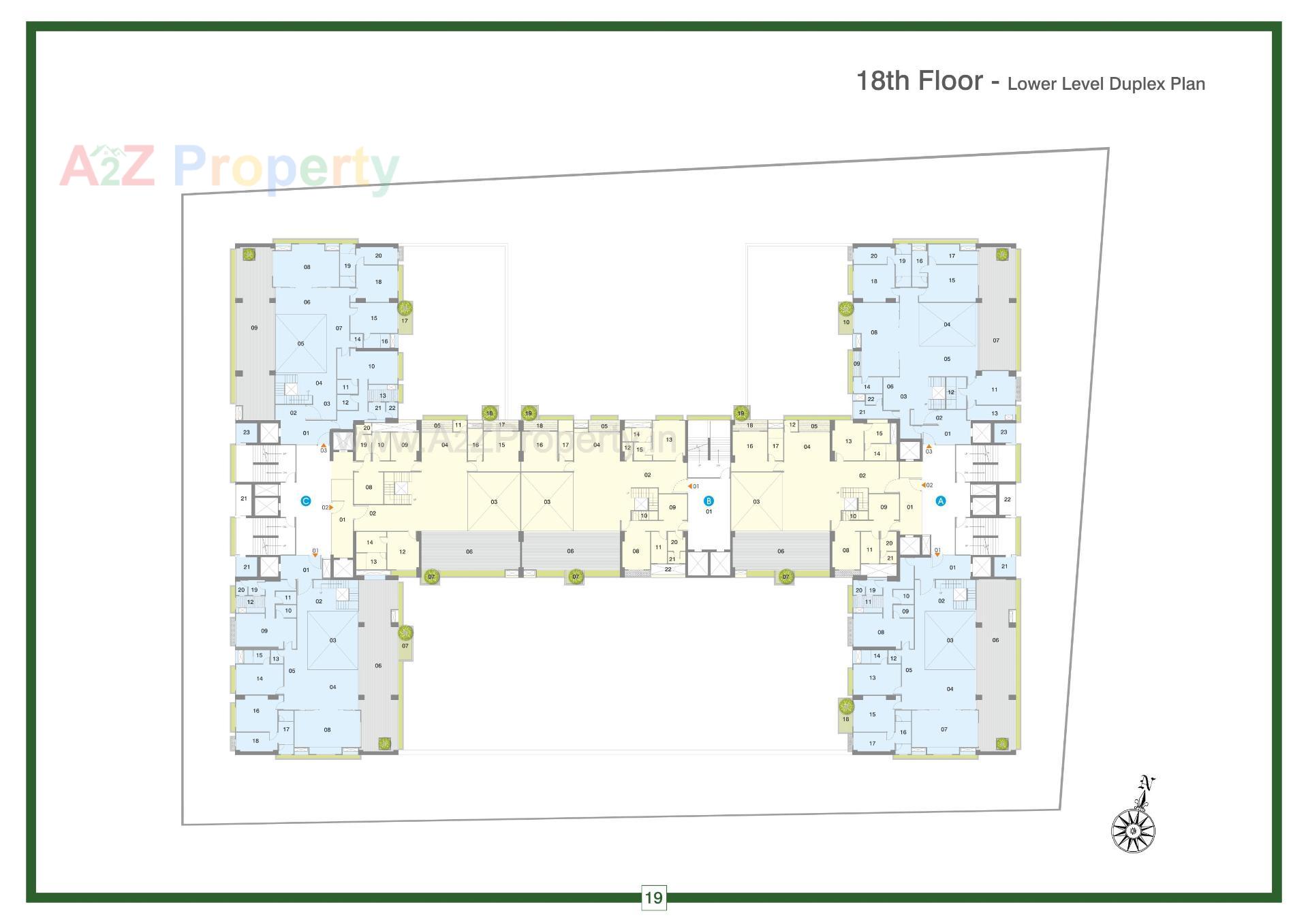 Layout of real estate project Ikebana located at Bodakdev, Ahmedabad, Gujarat