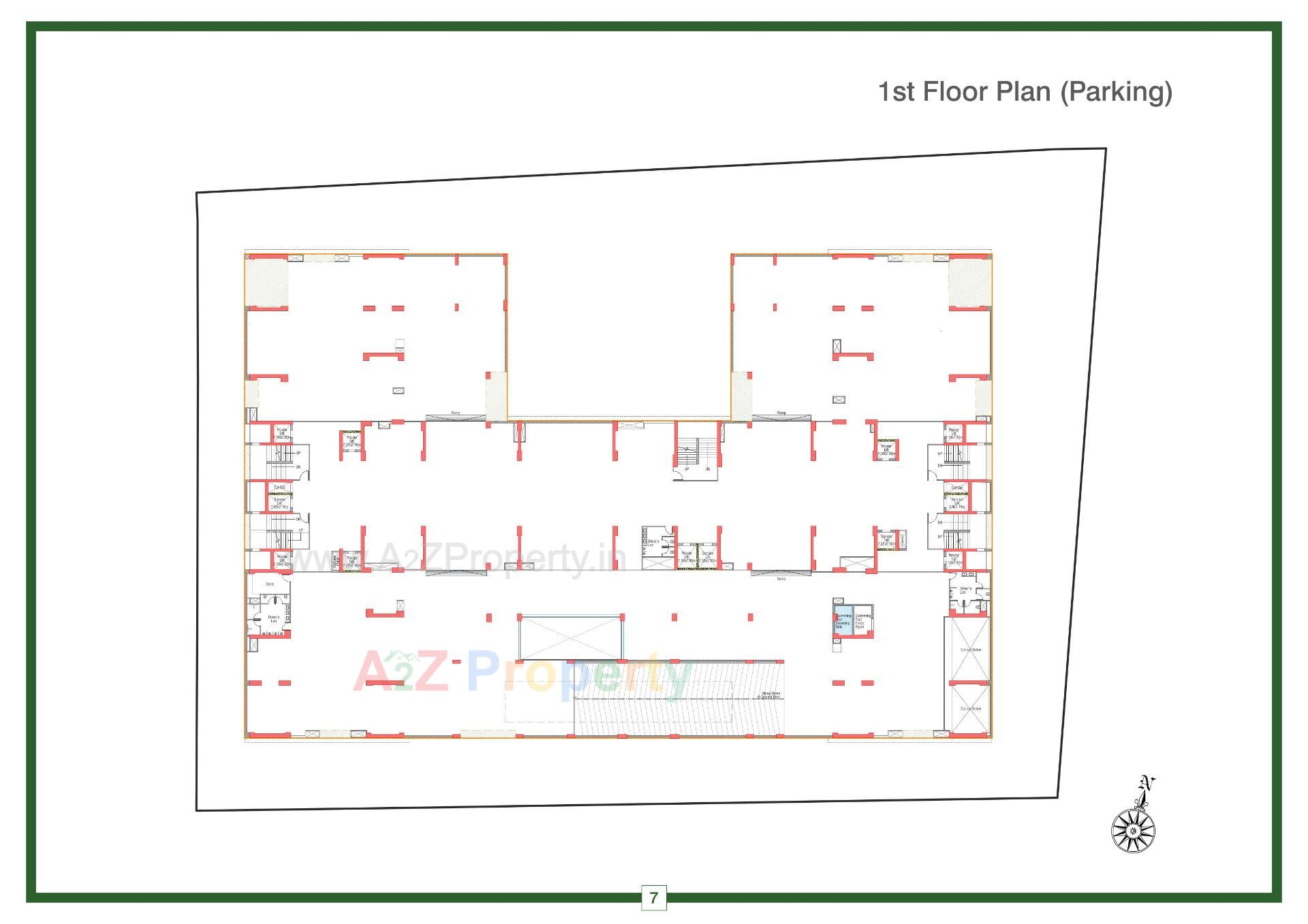 Layout of real estate project Ikebana located at Bodakdev, Ahmedabad, Gujarat