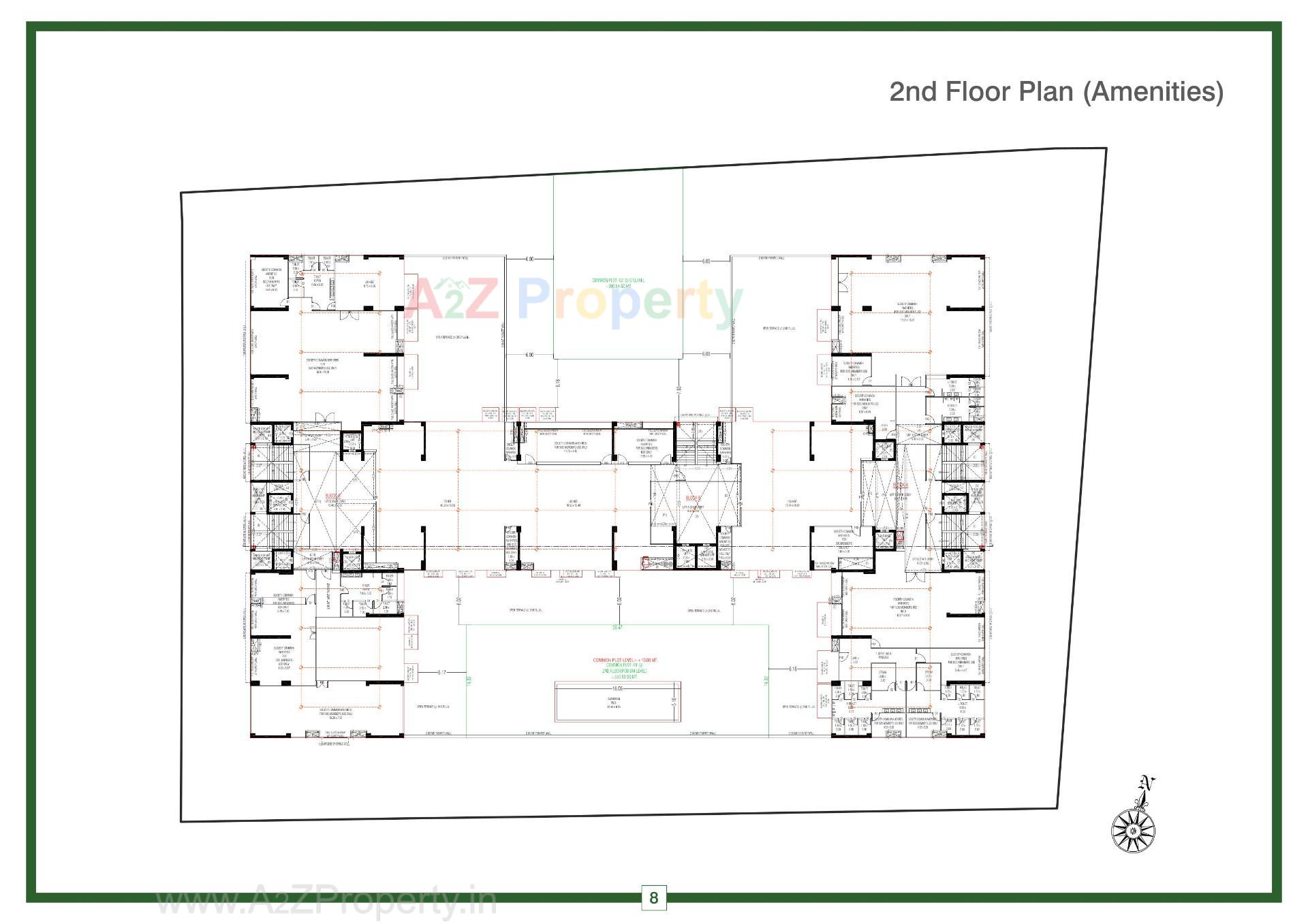 Layout of real estate project Ikebana located at Bodakdev, Ahmedabad, Gujarat