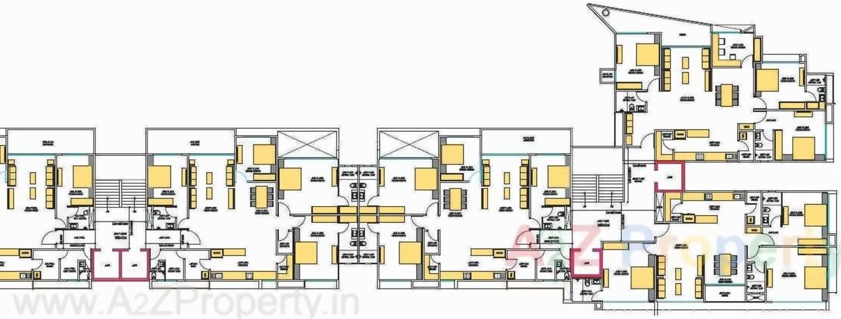 Layout of real estate project Iland located at Bodakdev, Ahmedabad, Gujarat