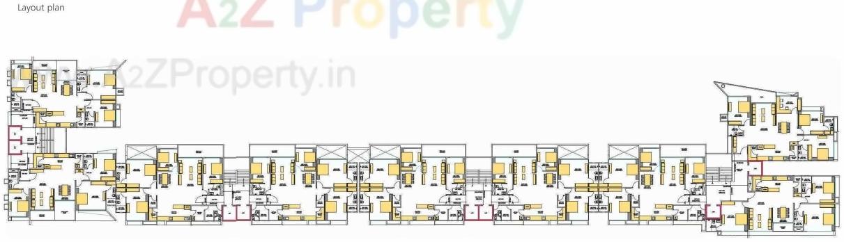 Layout of real estate project Iland located at Bodakdev, Ahmedabad, Gujarat