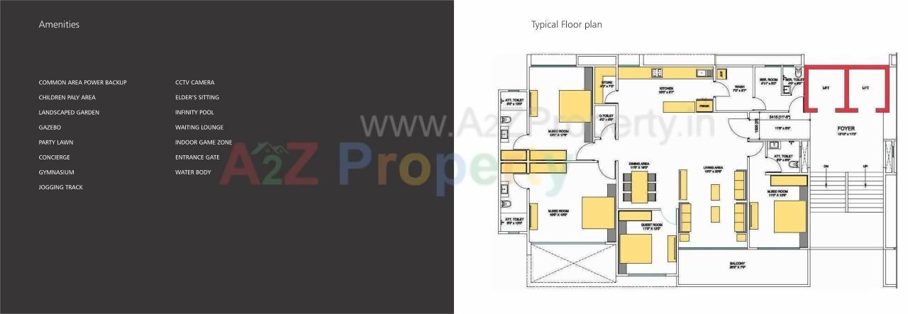 Layout of real estate project Iland located at Bodakdev, Ahmedabad, Gujarat
