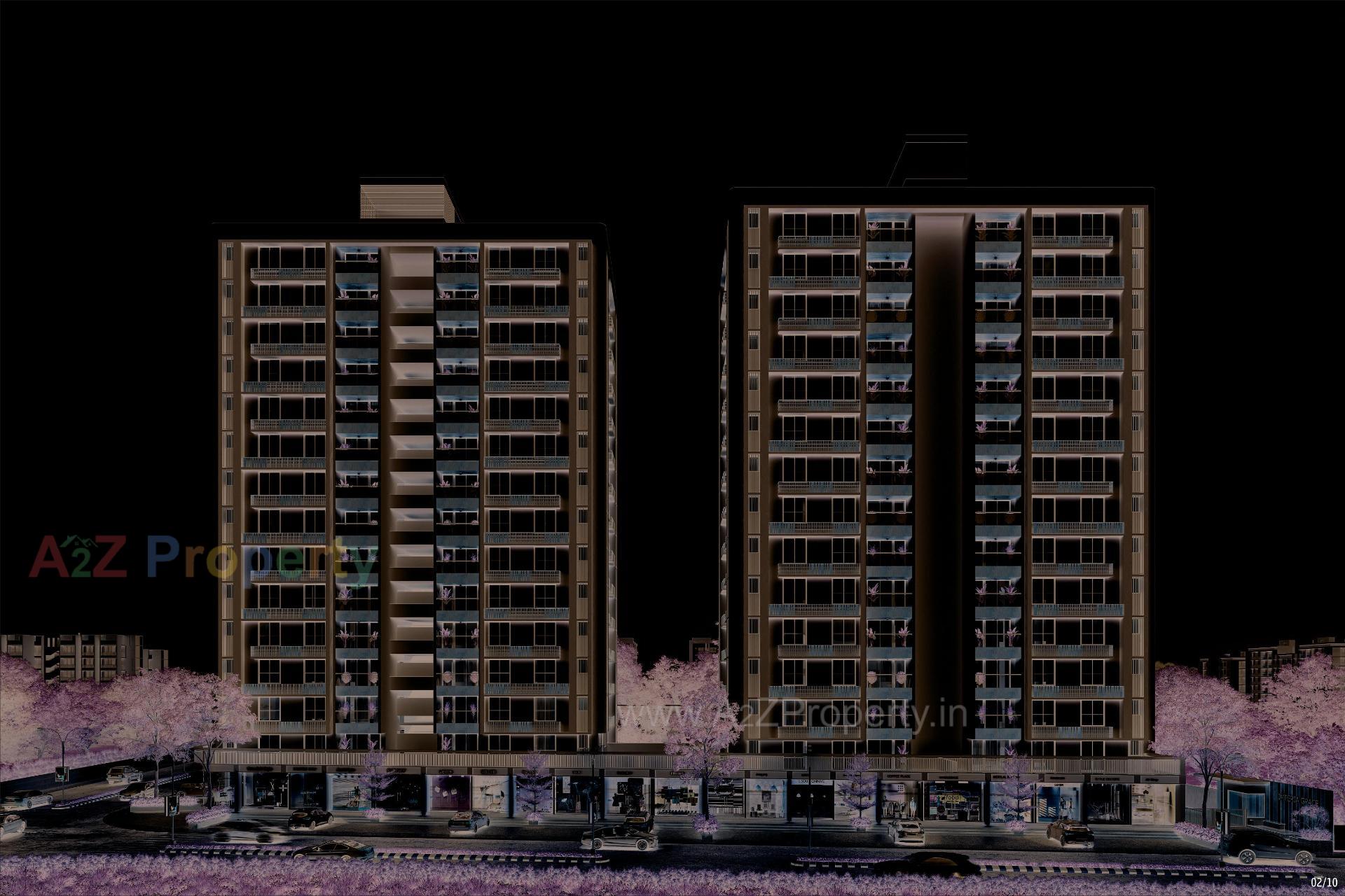 3D Elevation of real estate project Imperia Grace located at Zundal, Ahmedabad, Gujarat