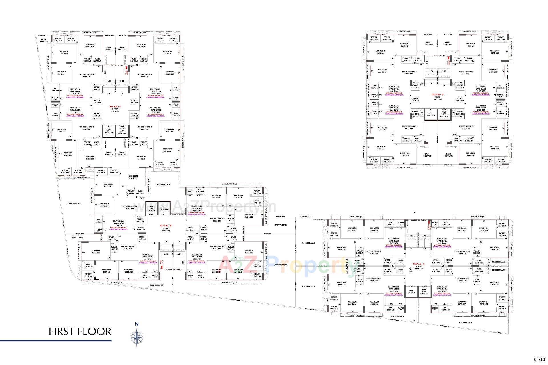 Layout of real estate project Imperia Grace located at Zundal, Ahmedabad, Gujarat