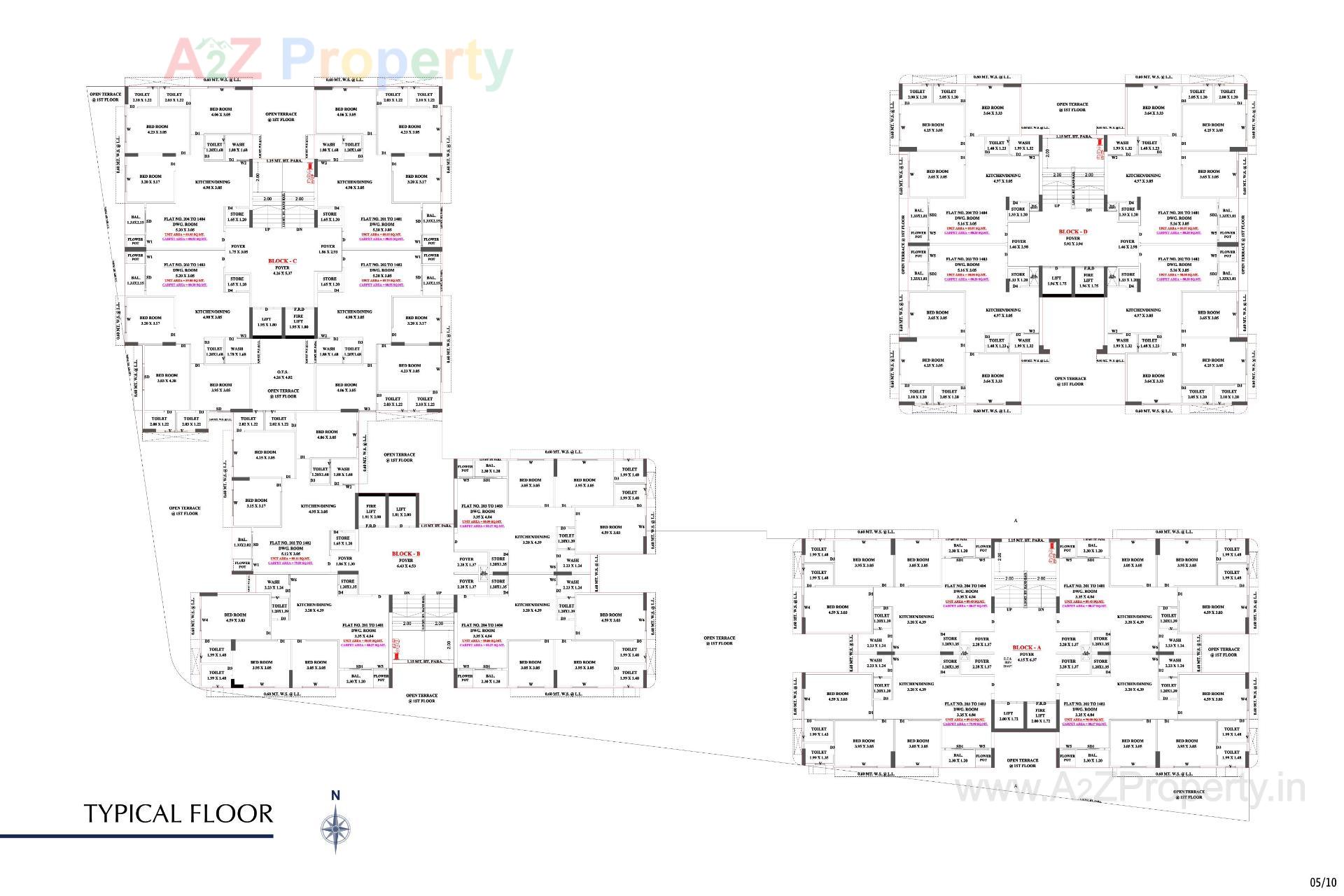 Layout of real estate project Imperia Grace located at Zundal, Ahmedabad, Gujarat