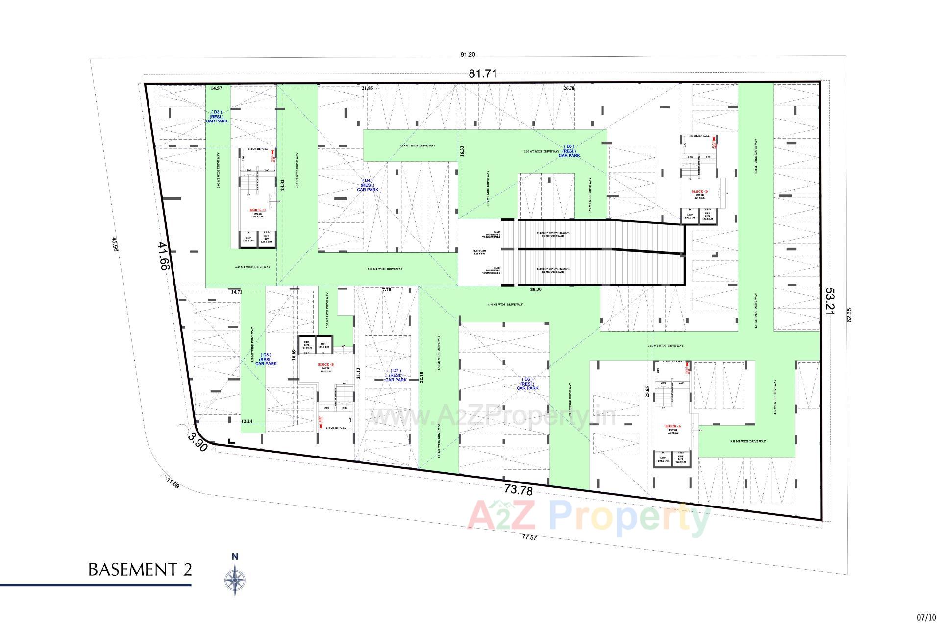 Layout of real estate project Imperia Grace located at Zundal, Ahmedabad, Gujarat