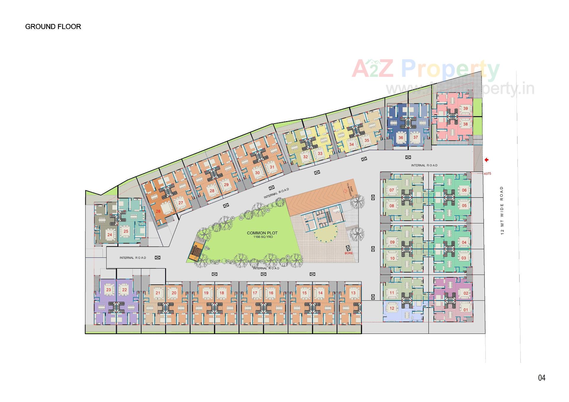 Layout of real estate project Imperial Mansion located at Nikol, Ahmedabad, Gujarat