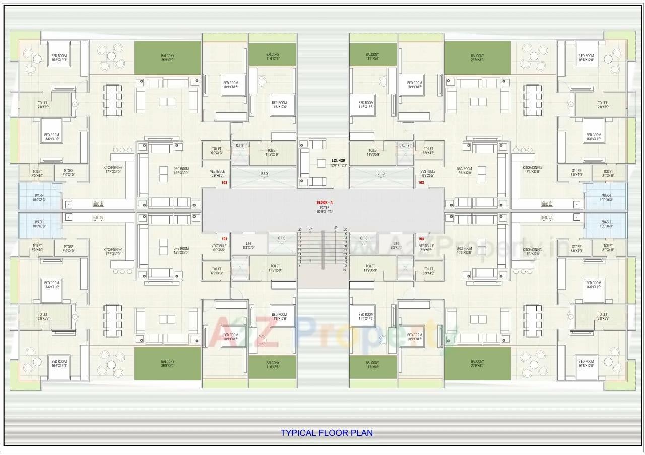 Layout of real estate project Imperial Skyz located at Nikol, Ahmedabad, Gujarat