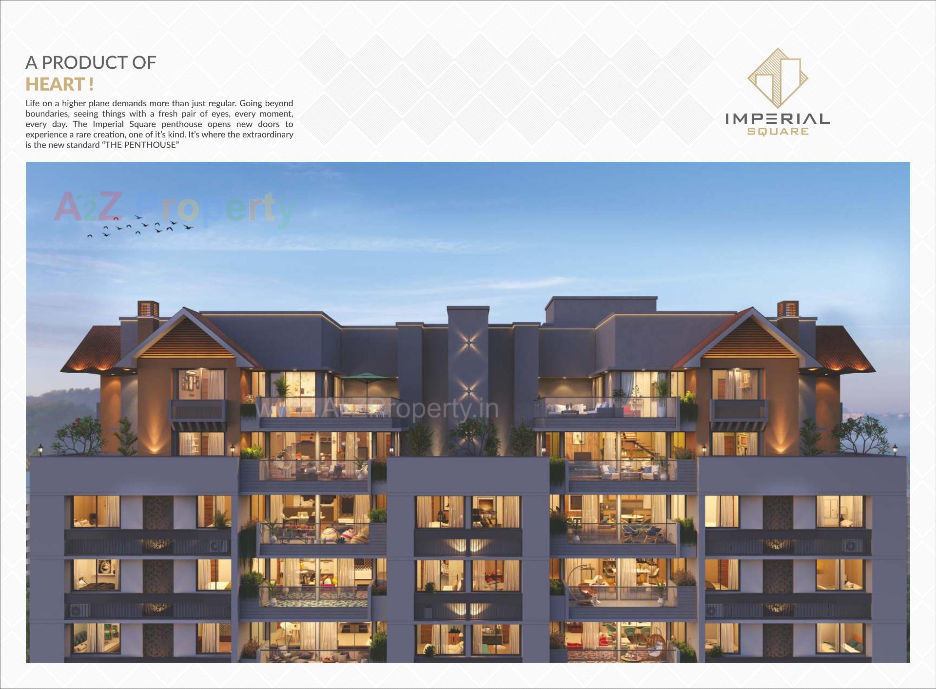 3D Elevation of real estate project Imperial Square located at Kathwada, Ahmedabad, Gujarat