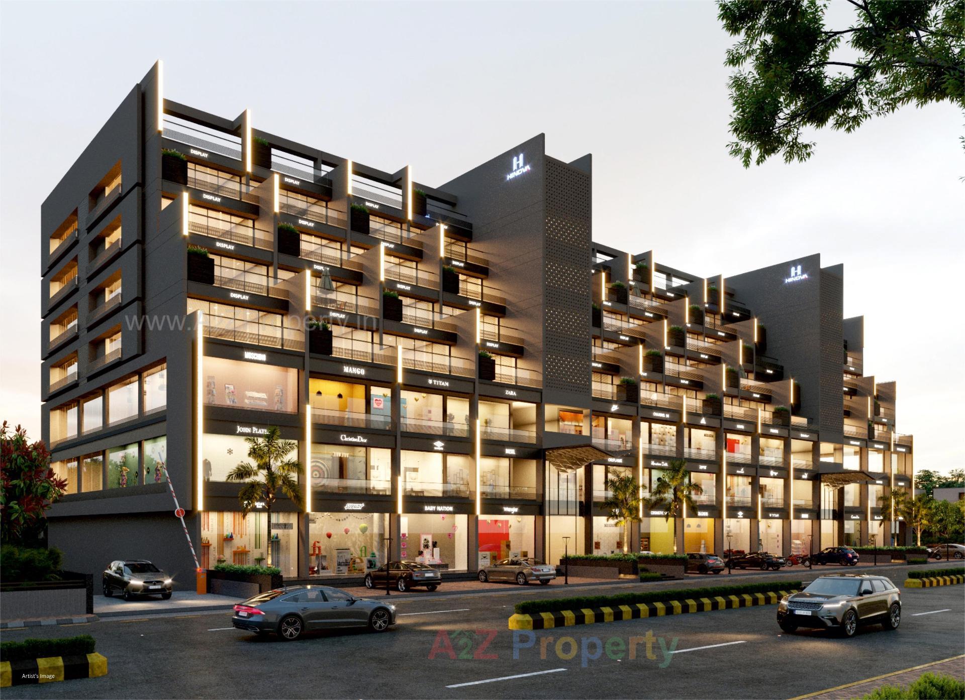 3D Elevation of real estate project Impressa located at Nikol, Ahmedabad, Gujarat