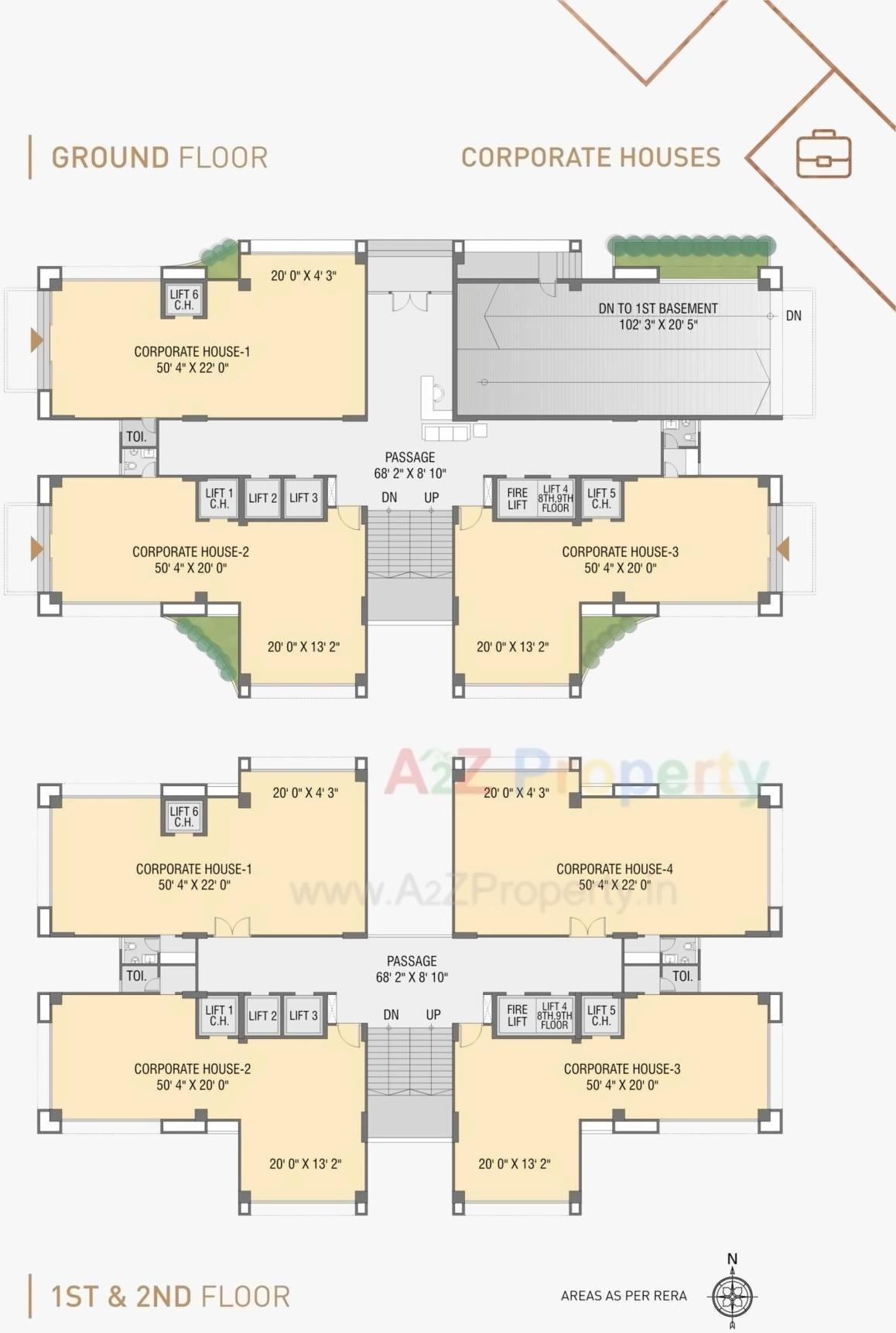 Layout of real estate project Inceptum located at Makarba, Ahmedabad, Gujarat