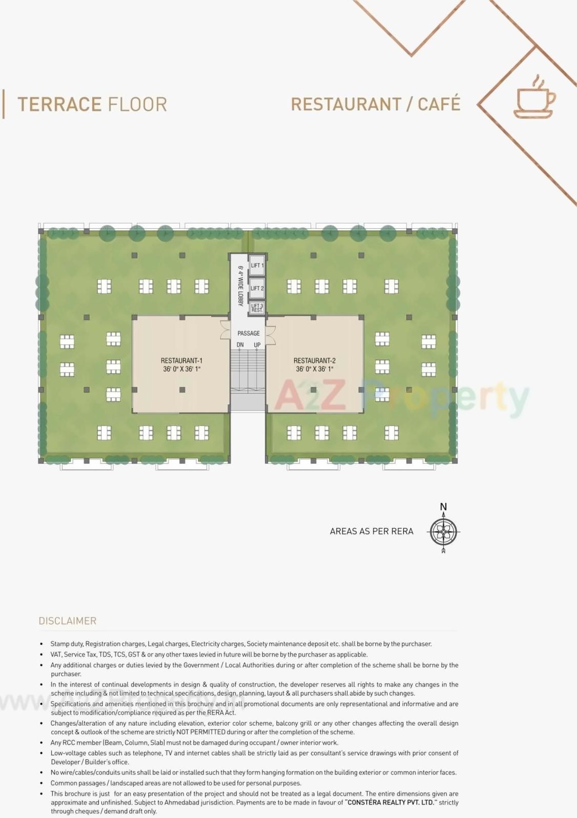 Layout of real estate project Inceptum located at Makarba, Ahmedabad, Gujarat