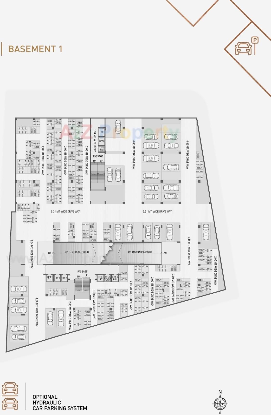 Layout of real estate project Inceptum located at Makarba, Ahmedabad, Gujarat