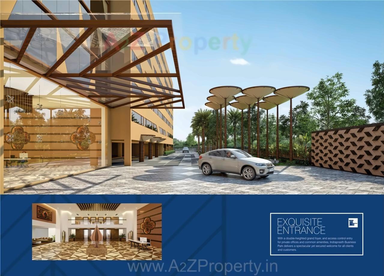 3D Elevation of real estate project Indraprasth Business Park located at Makarba, Ahmedabad, Gujarat