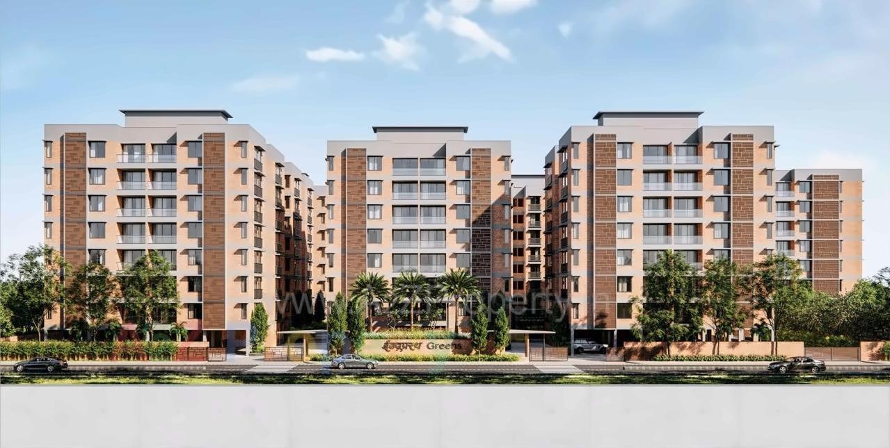 3D Elevation of real estate project Indraprasth Greens located at Vejalpur, Ahmedabad, Gujarat