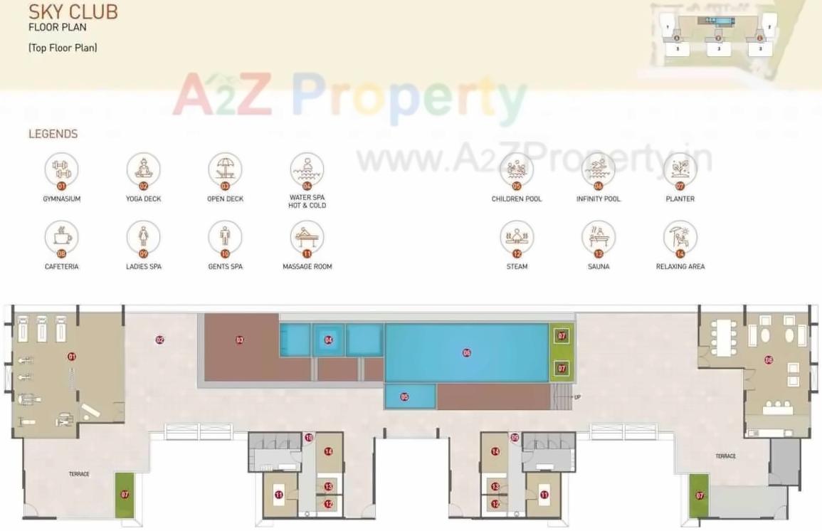 Layout of real estate project Indraprasth Gulmohar located at Vastrapur, Ahmedabad, Gujarat