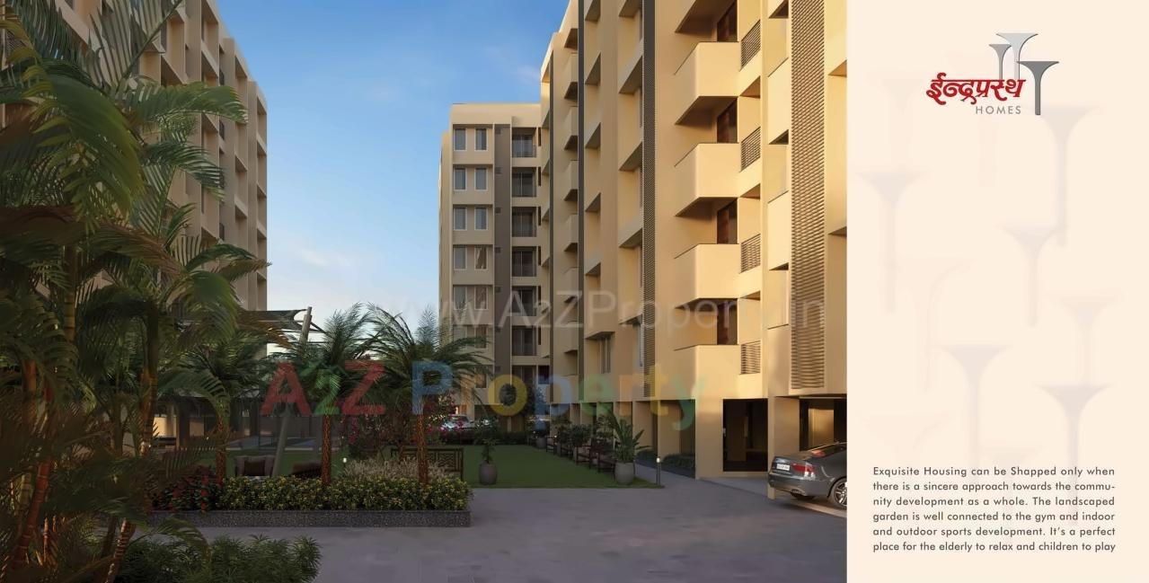 3D Elevation of real estate project Indraprasth Homes located at Makarba, Ahmedabad, Gujarat