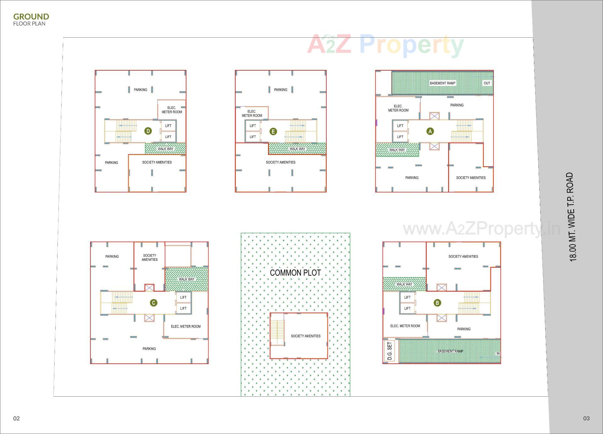 Layout of real estate project Indraprasth Ixora located at Shela, Ahmedabad, Gujarat