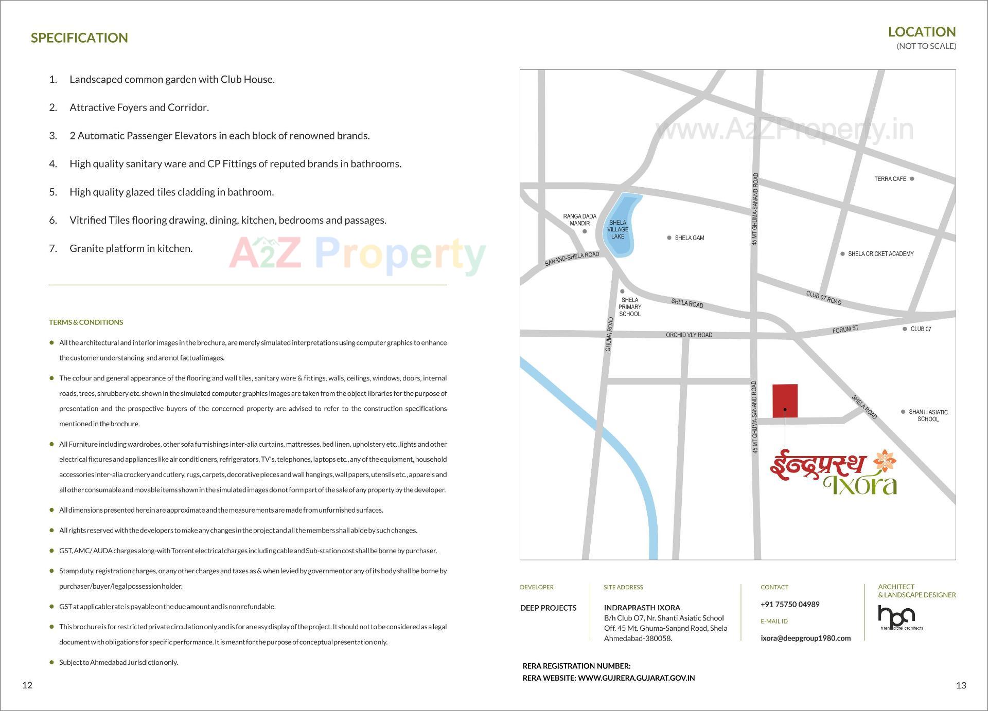  of real estate project Indraprasth Ixora located at Shela, Ahmedabad, Gujarat