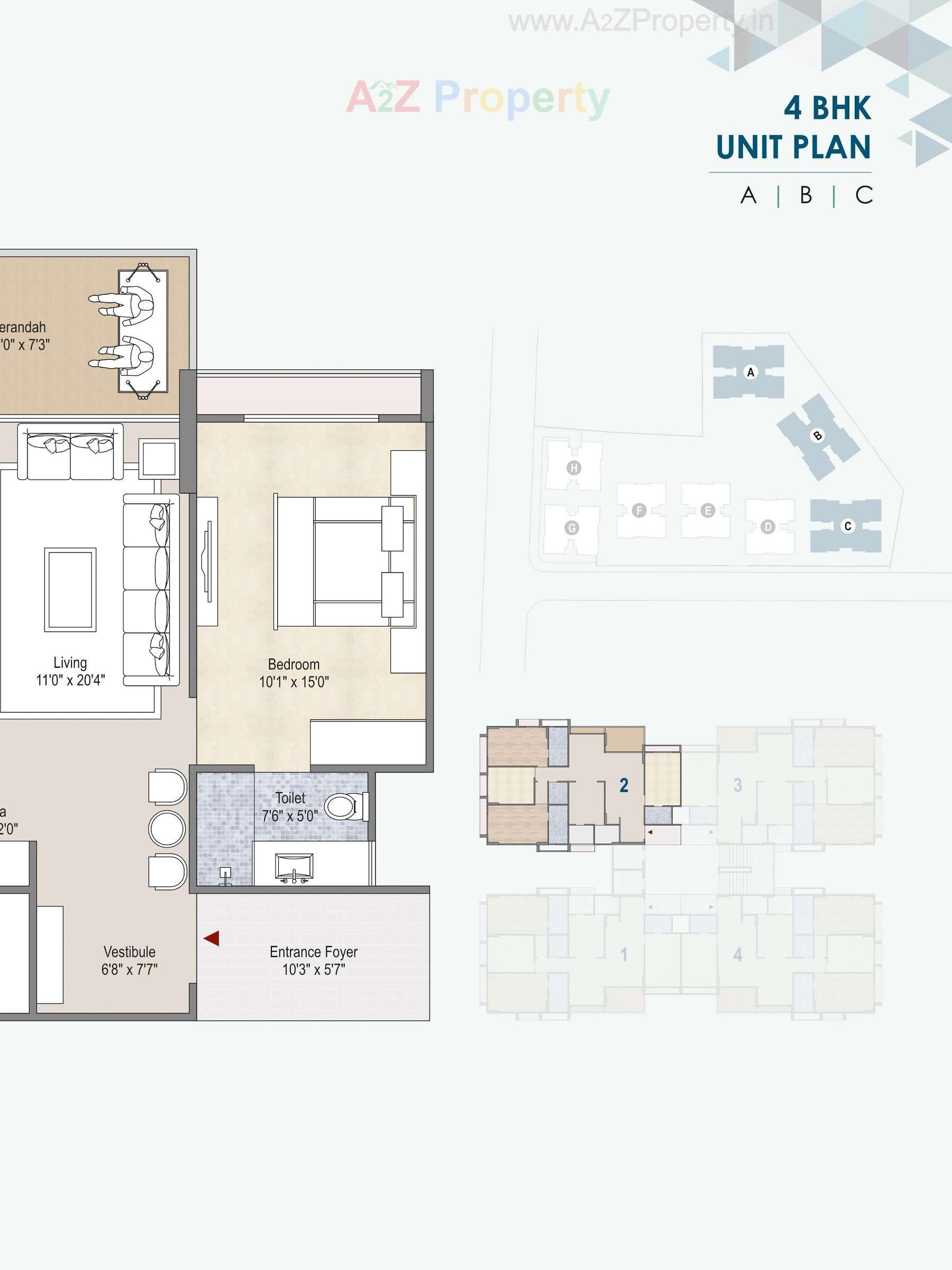 Layout of real estate project Indraprasth Saptak located at Vadaj, Ahmedabad, Gujarat