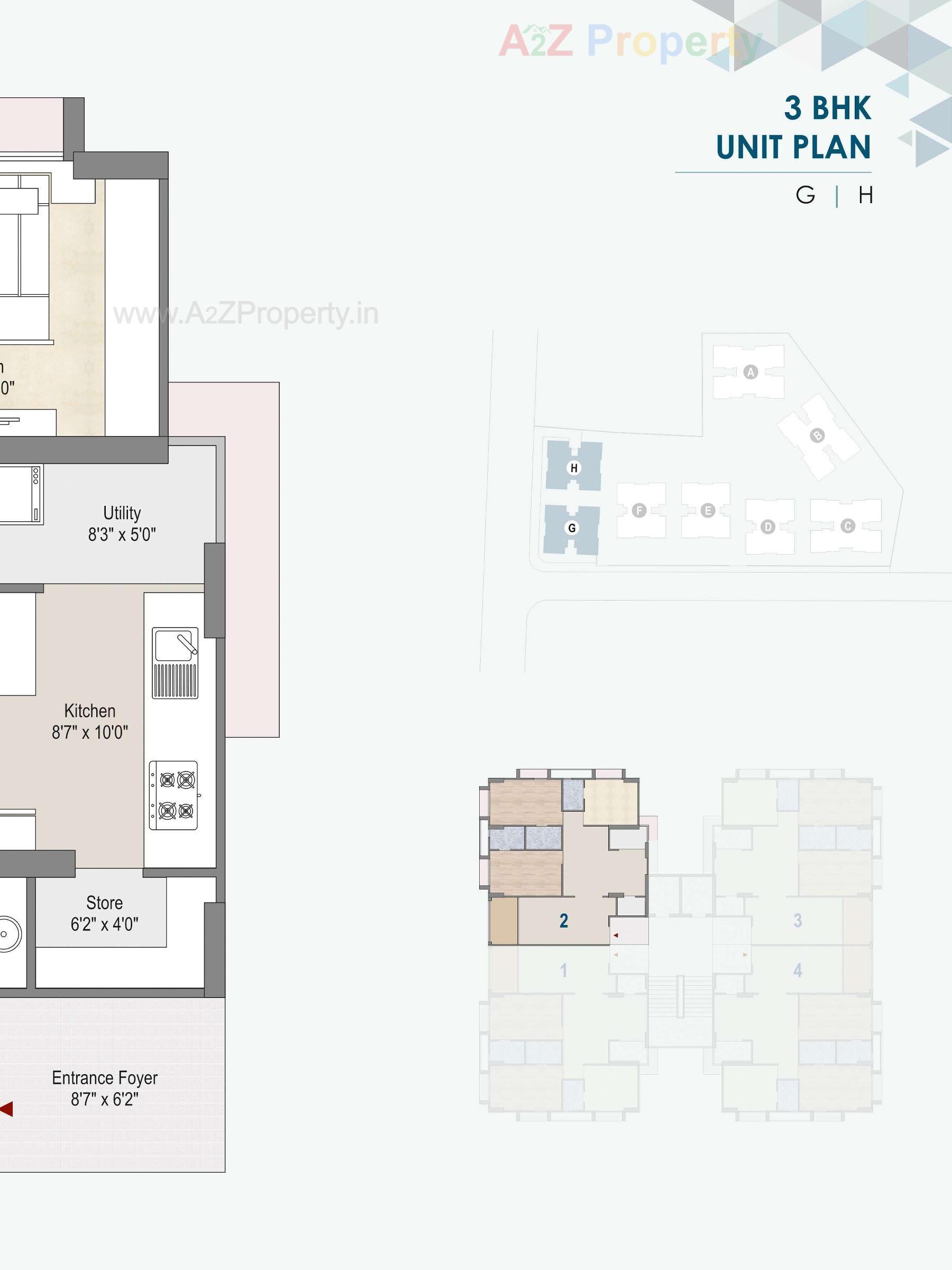 Layout of real estate project Indraprasth Saptak located at Vadaj, Ahmedabad, Gujarat