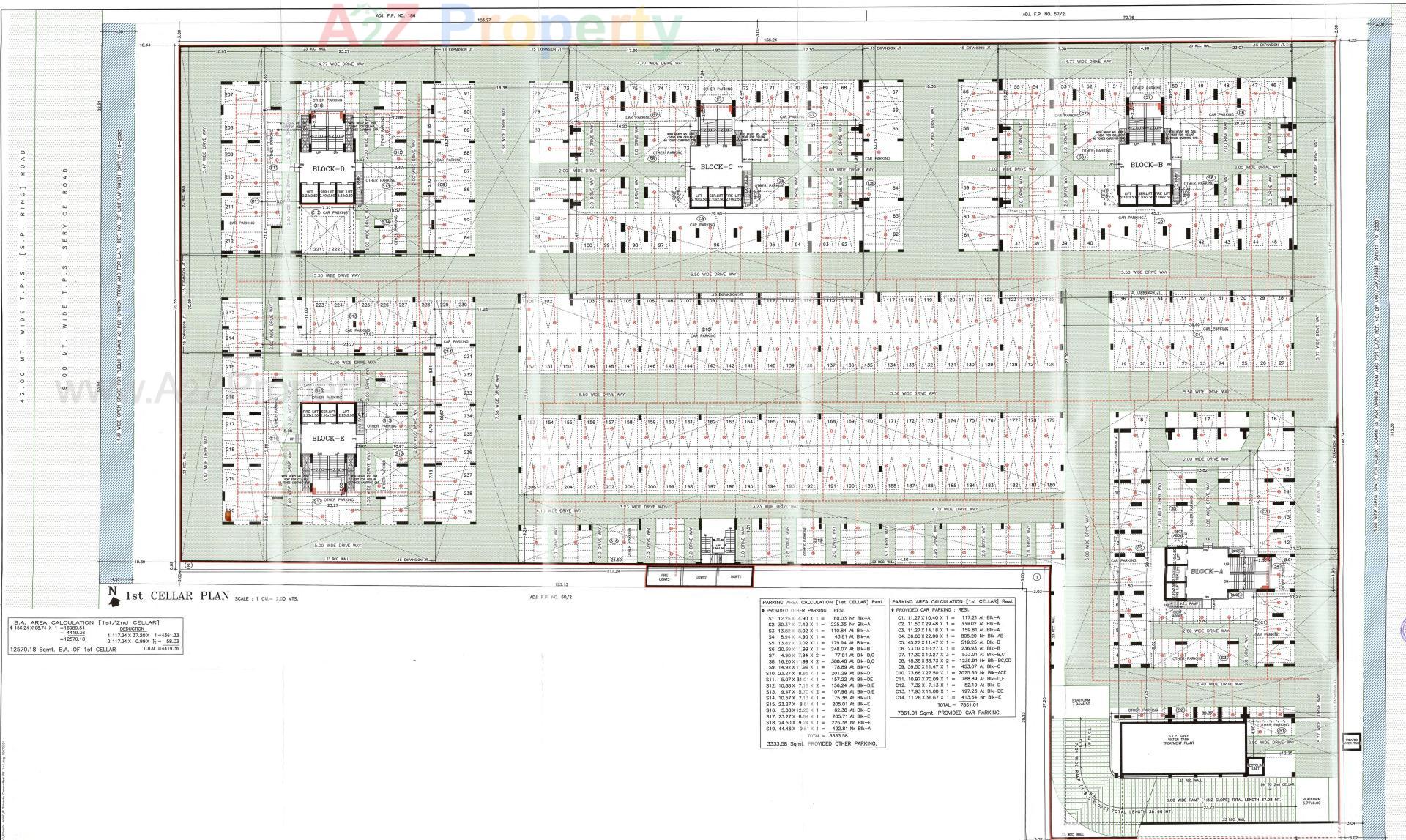 Layout of real estate project Indraprasth Shivanta located at Ambali, Ahmedabad, Gujarat