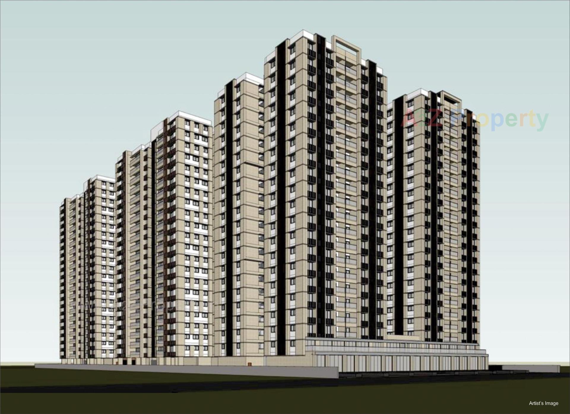 3D Elevation of real estate project Indraprasth Shivanta located at Ambali, Ahmedabad, Gujarat