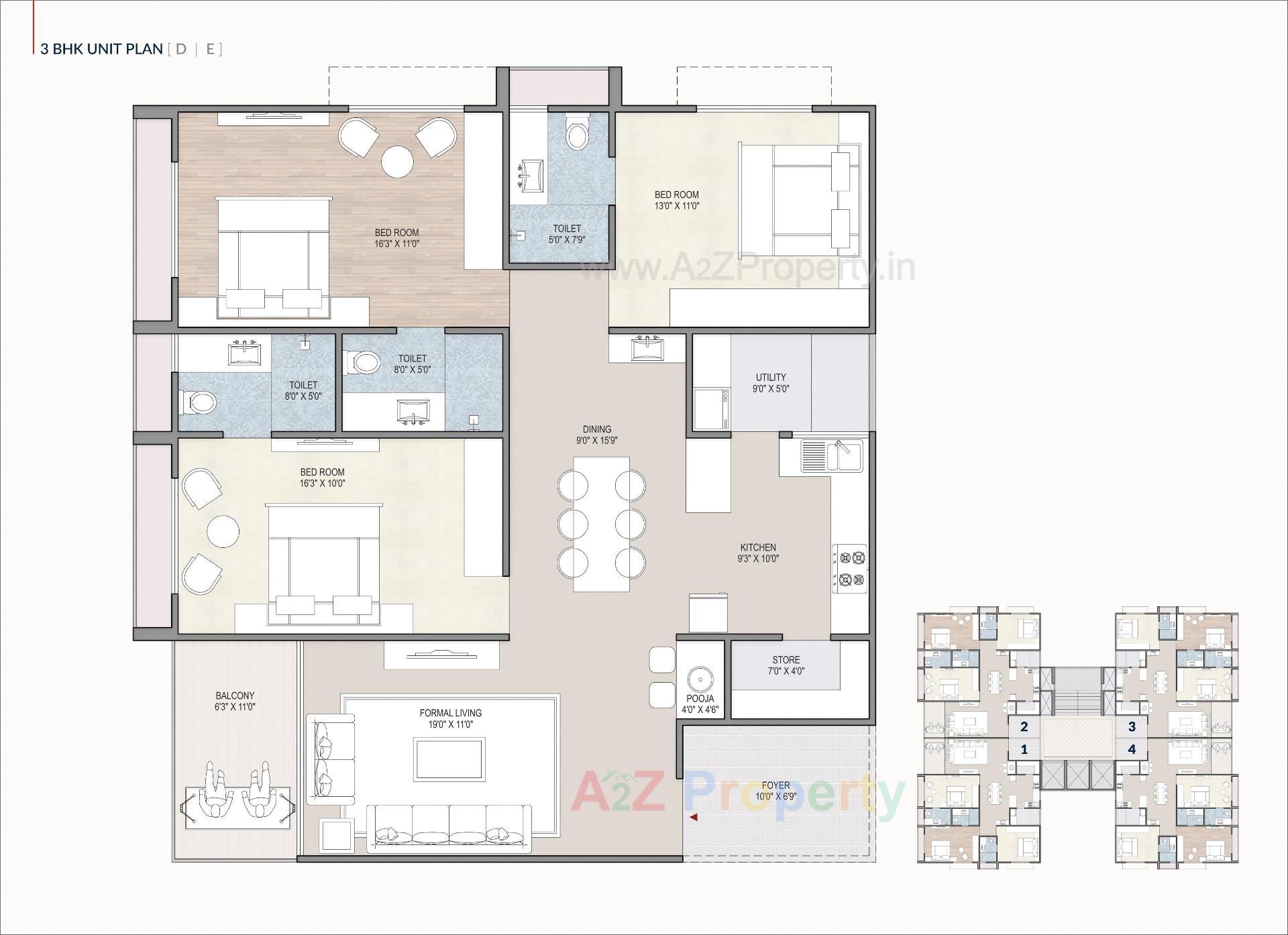 Layout of real estate project Indraprasth Shivanta located at Ambali, Ahmedabad, Gujarat
