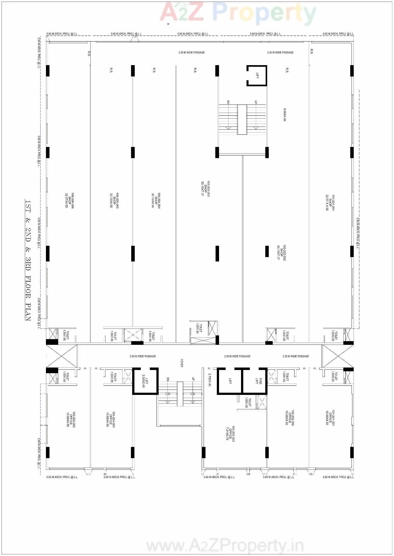 Layout of real estate project Interstellar located at Thaltej, Ahmedabad, Gujarat
